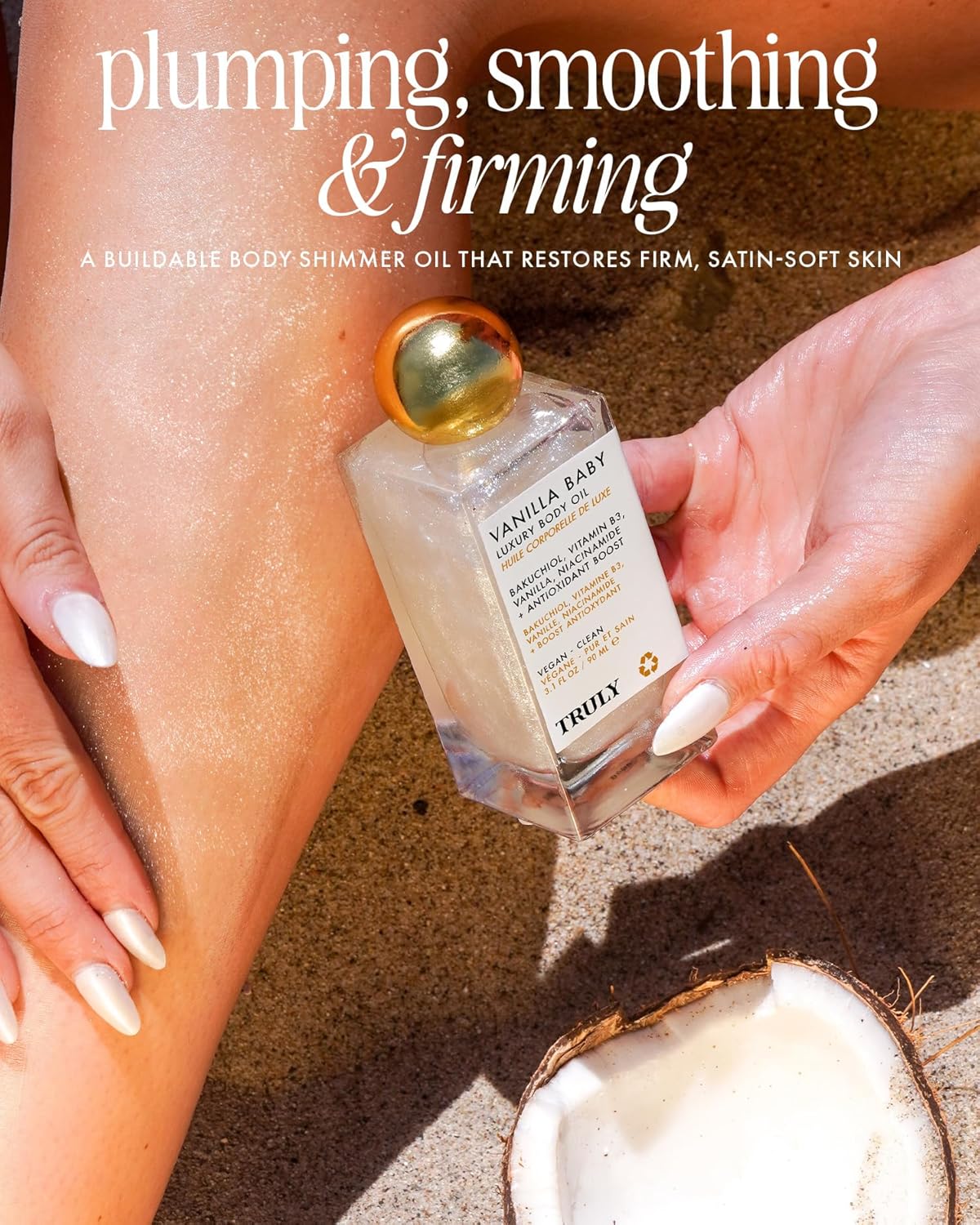 Truly Beauty Luxury Body Oil | Hydrating & Illuminating with Natural Shimmer | For Smooth, Glowing Skin and Long-Lasting Fragrance - Image 2