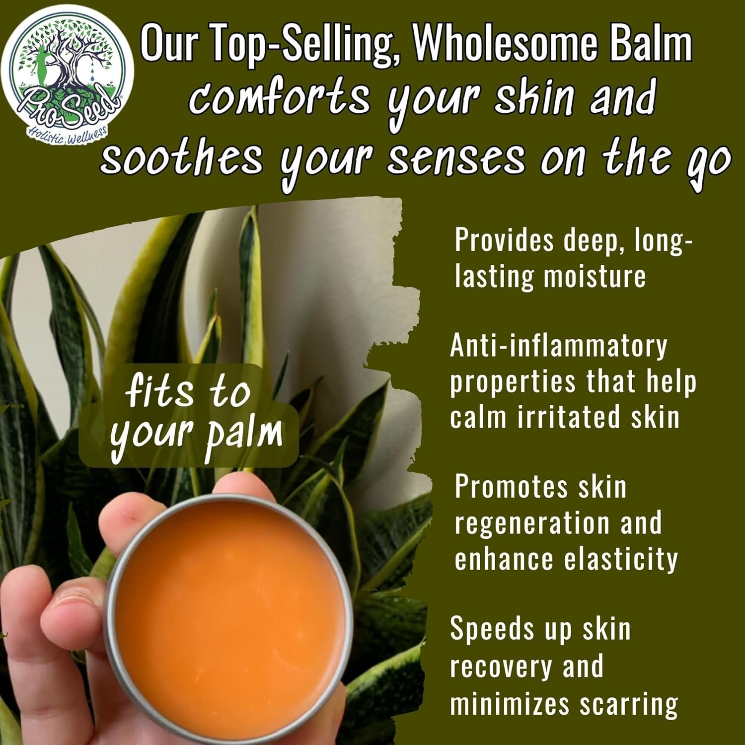 ProSeed Manuka Honey Unwhipped Tallow Balm – Handmade Grass-Fed Beef Moisturizer with Frankincense, Vitamin E, Castor, Buah Merah & Turmeric – Face & Body Cream for Men, Women & Kids – Travel Size - Image 3