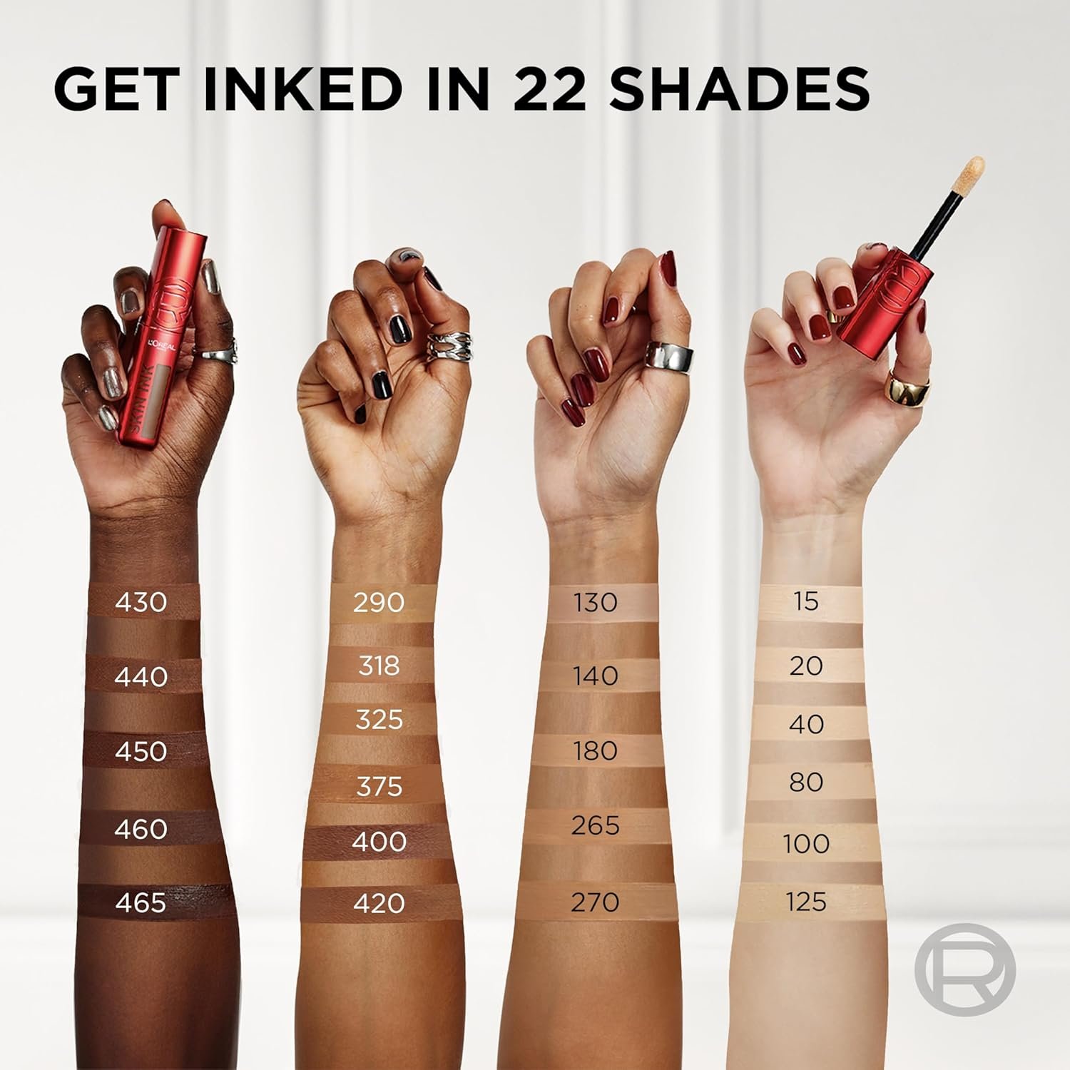 L'Oreal Paris Infallible Skin Ink 2-in-1 Foundation Concealer Hybrid Face Makeup, up to 48HR Transfer-Resistant with Medium Coverage, 465 Rich Cool - Image 5