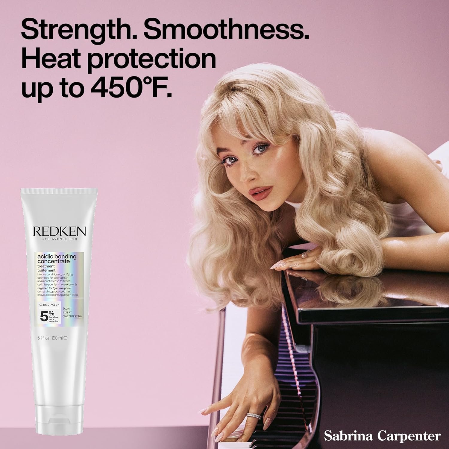 Redken Acidic Bonding Concentrate Leave In Conditioner - For Weak & Damaged Hair, Bond Building & Strengthening Hair Repair Treatment, Smooths & Provides Heat Protection - Image 5