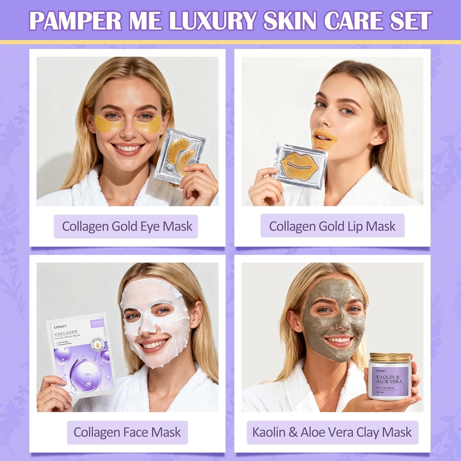 Mothers Day Gifts for Women, Spa Gifts Basket for Women, 21pcs Lavender Bath and Body Gift Basket, Self Care Gifts, Facial Skin Care Set, Birthday Gifts for Mom, Wife, Girlfriend, Sister - Image 6