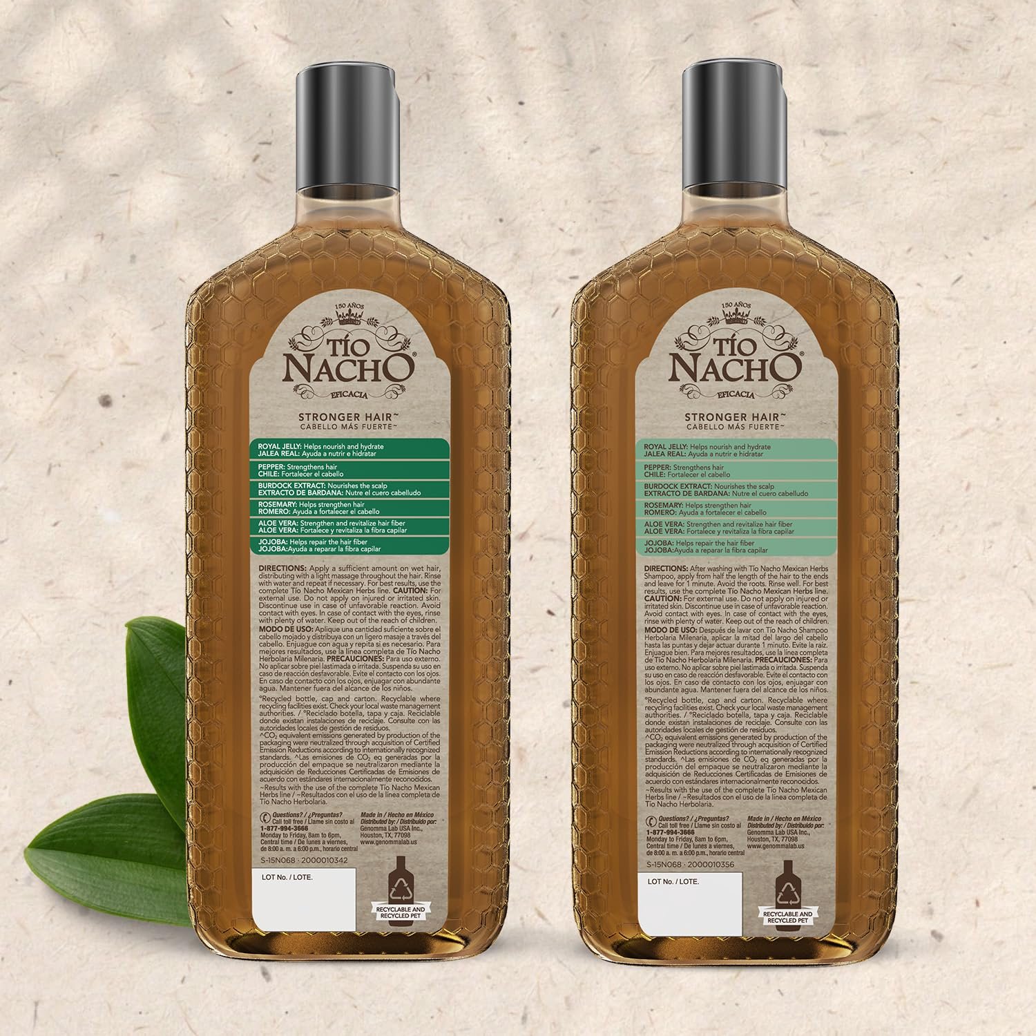Tío Nacho Mexican Herbs Anti-Hair Loss Shampoo and Conditioner Set with Royal Jelly and Rosemary Extract, Strengthening and Nourishing Routine for Hair Loss, Ideal for Men and Women, 14 fl oz Each - Image 10