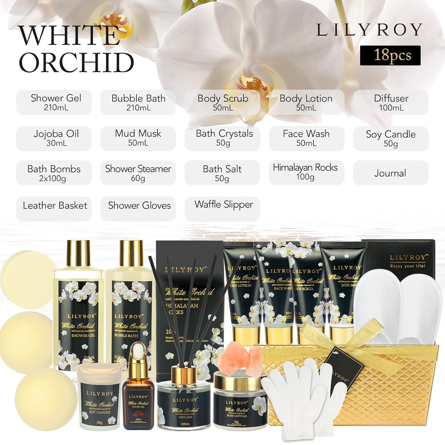 Mothers Day Gifts for Women - 18-Piece Luxurious Spa Gift Set, Premium Bath Collection | Fathers Day, Valentines Day Gift, Birthday Gifts, Christmas, All Occasion Ultimate Holiday Gift - Image 2