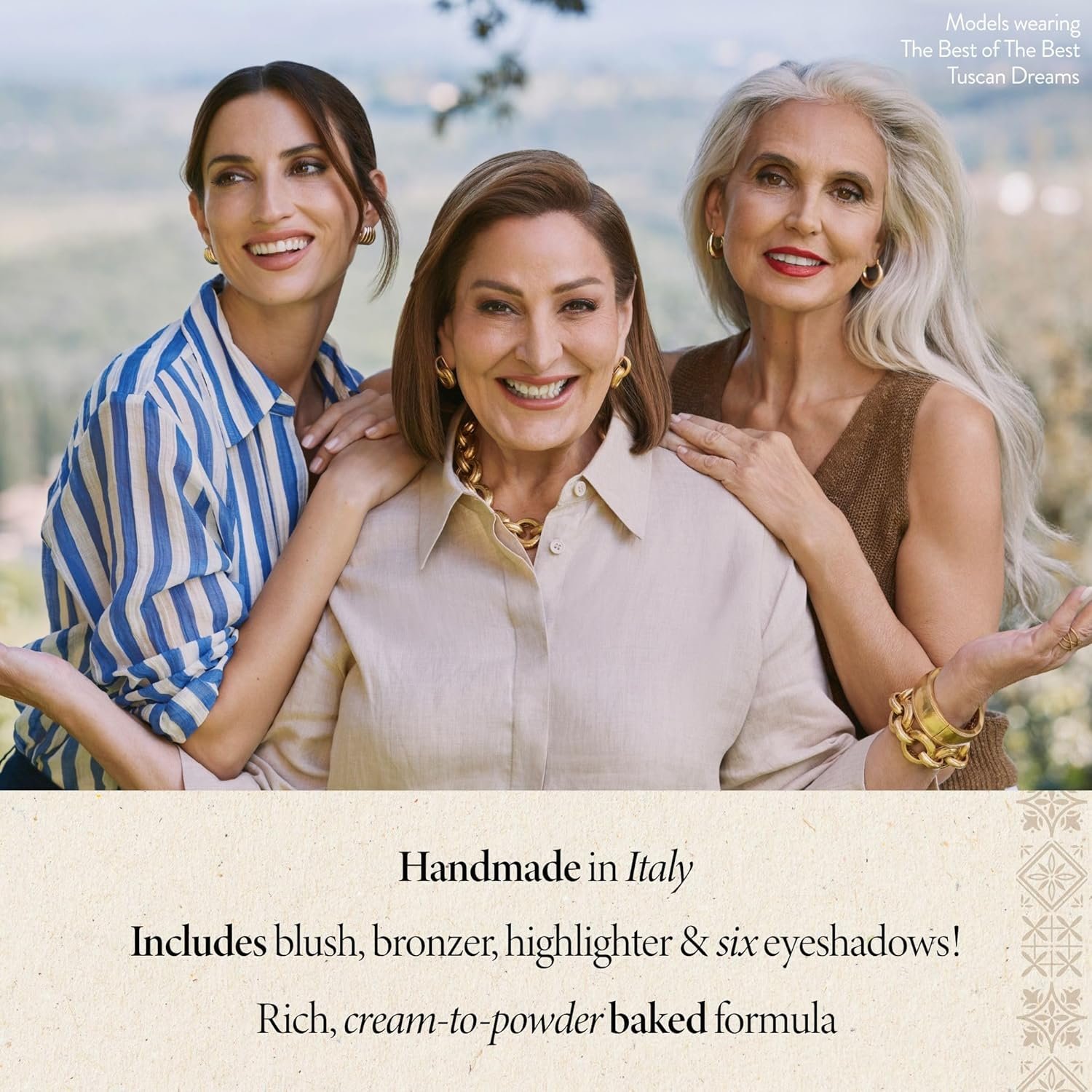 LAURA GELLER NEW YORK The Best of the Best Baked Palette - Tuscan Dreams - Full Size - Includes Bronzer, Blush, Highlighter and 6 Eyeshadows - Travel-Friendly (Best of the Best Tuscan Dreams) - Image 4