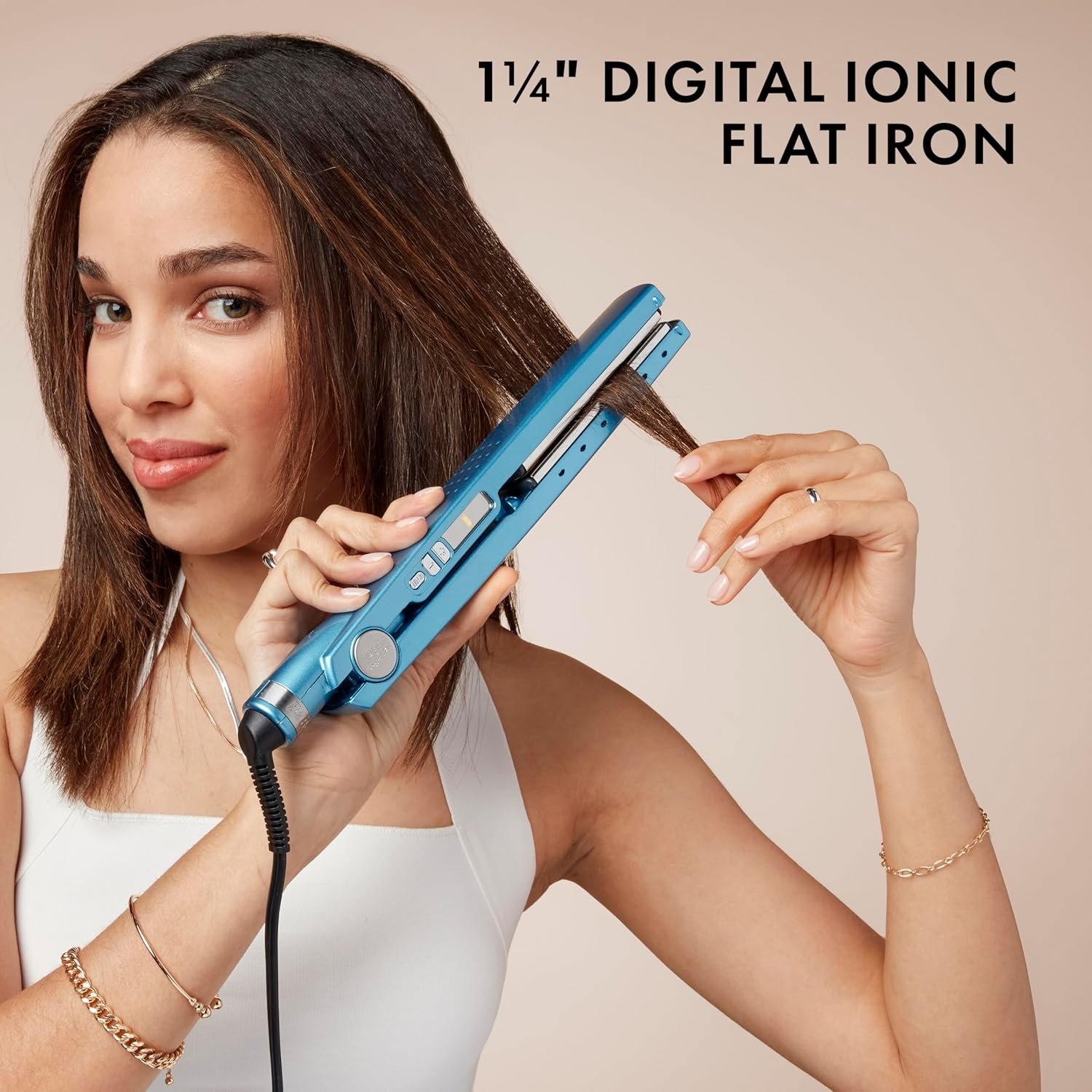 BabylissPRO Nano Titanium Ionic Hair Straightener, Professional Flat Iron for All Hair Types - Image 2