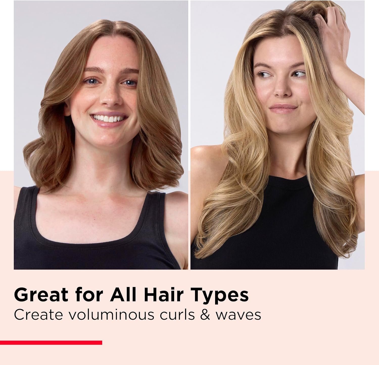 REVLON Silicone Bristle Heated Hair Styling Brush | Fast, Long Lasting Volume for Easy Styling | 1" Barrel for Full Body and Smooth Styles (Black/Pink) - Image 6