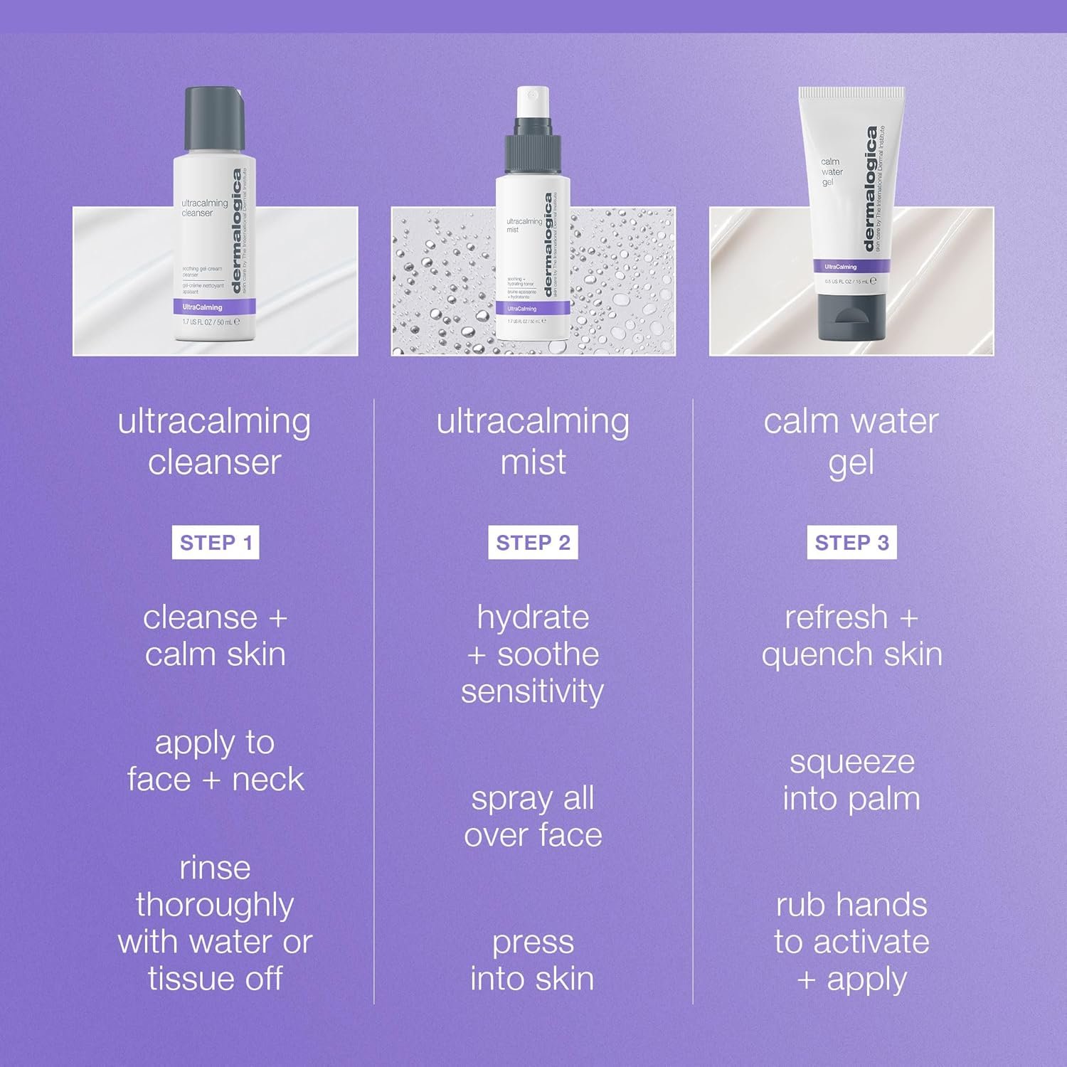 Dermalogica Sensitive Skin Rescue Kit - Set Contains: Face Wash, Toner, and Face Moisturizer - Skin Care To Calm, Soothe and Minimize Irritation - Image 6