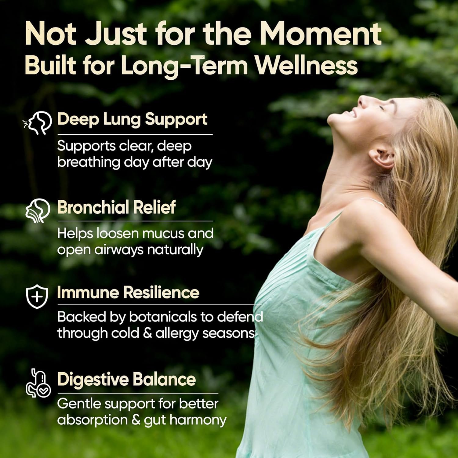 Mullein Drops for Lungs, 120 Servings - Mullein Leaf with 7 Herbs Echinacea, Oregano, Ginger, Elderberry, Marshmallow Root & Thyme - Lung Detox for Smokers - Respiratory, Immune & Lymphatic Drainage - Image 5
