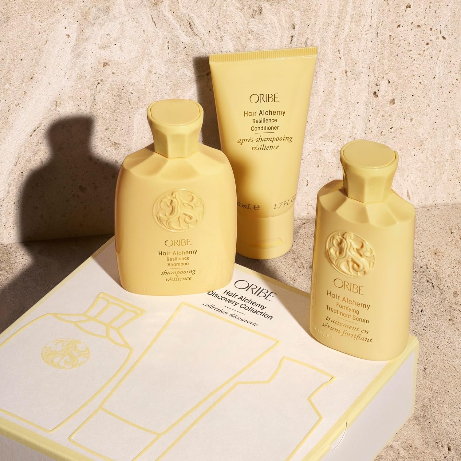 Oribe Hair Alchemy Discovery Set | Travel-Size Haircare Set with Hair Alchemy Shampoo, Conditioner, and Fortifying Treatment Serum | Strengthens Weak, Fragile, or Breakage-Prone Hair - Image 3