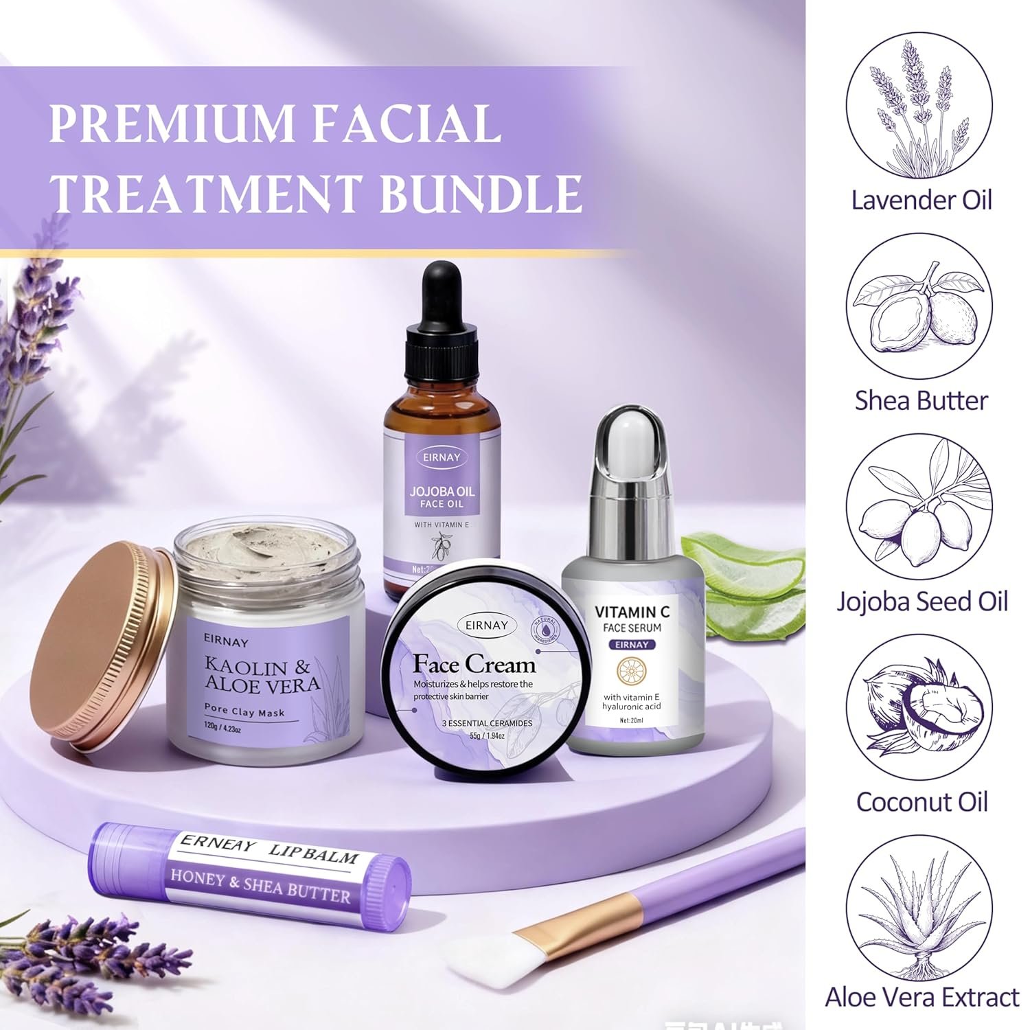 Mothers Day Gifts for Women, Spa Gifts Basket for Women, 21pcs Lavender Bath and Body Gift Basket, Self Care Gifts, Facial Skin Care Set, Birthday Gifts for Mom, Wife, Girlfriend, Sister - Image 3