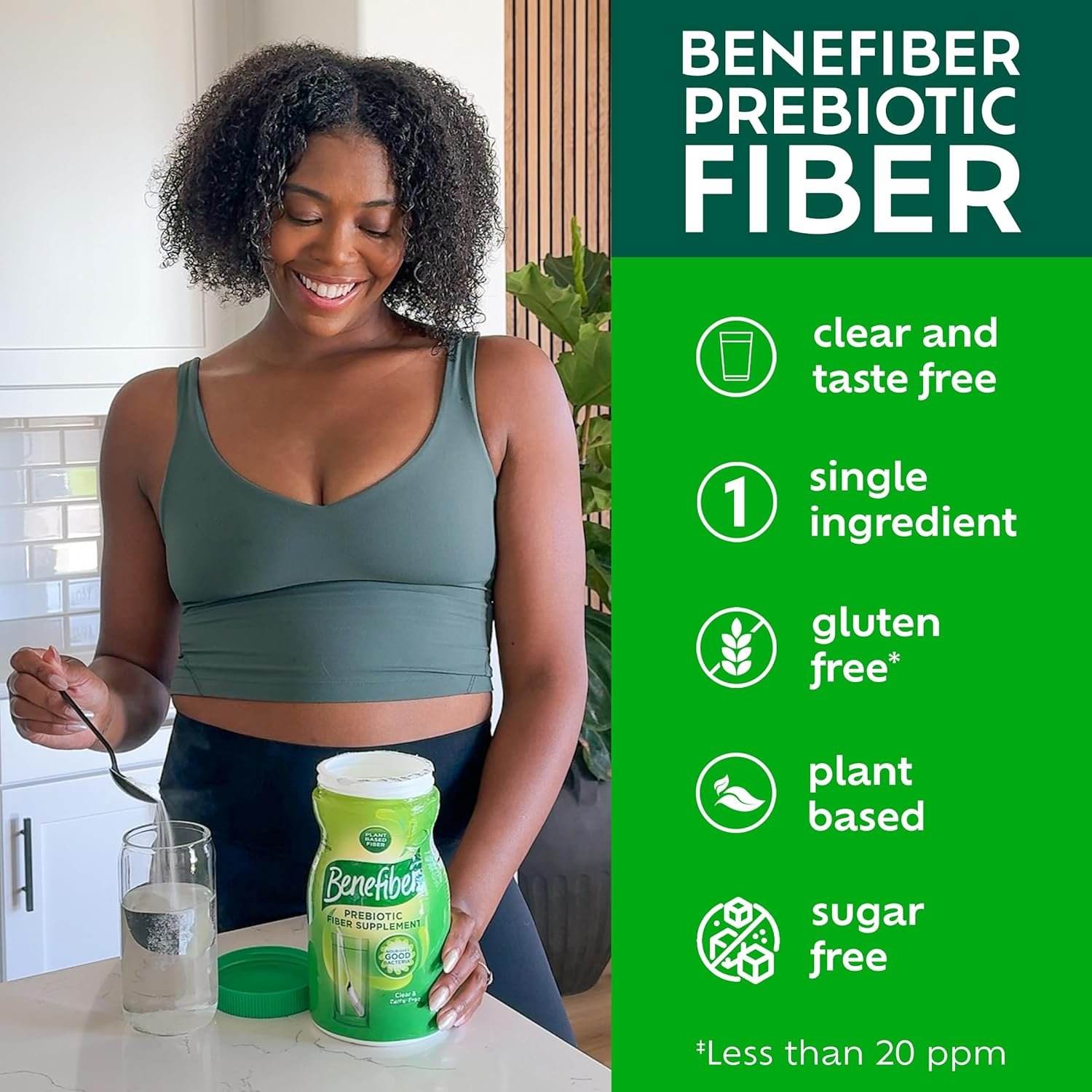 Benefiber Daily Prebiotic GLP-1 Friendly Fiber Supplement Powder for Digestive Health, Unflavored - 250 Teaspoons (17.6 Ounces) - Image 10