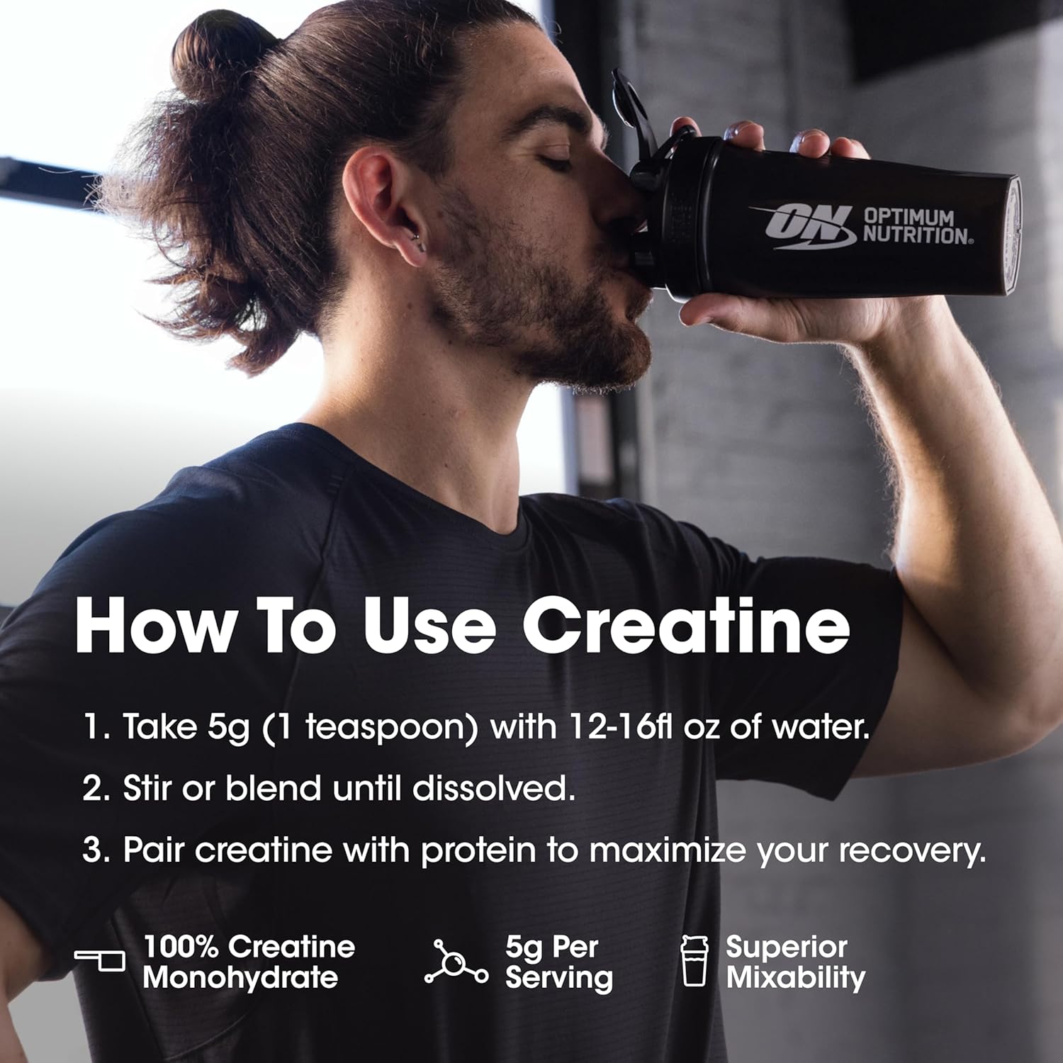 Optimum Nutrition Micronized Creatine Monohydrate Powder, Unflavored, 120 Servings, 600 Grams (Packaging May Vary) - Image 8
