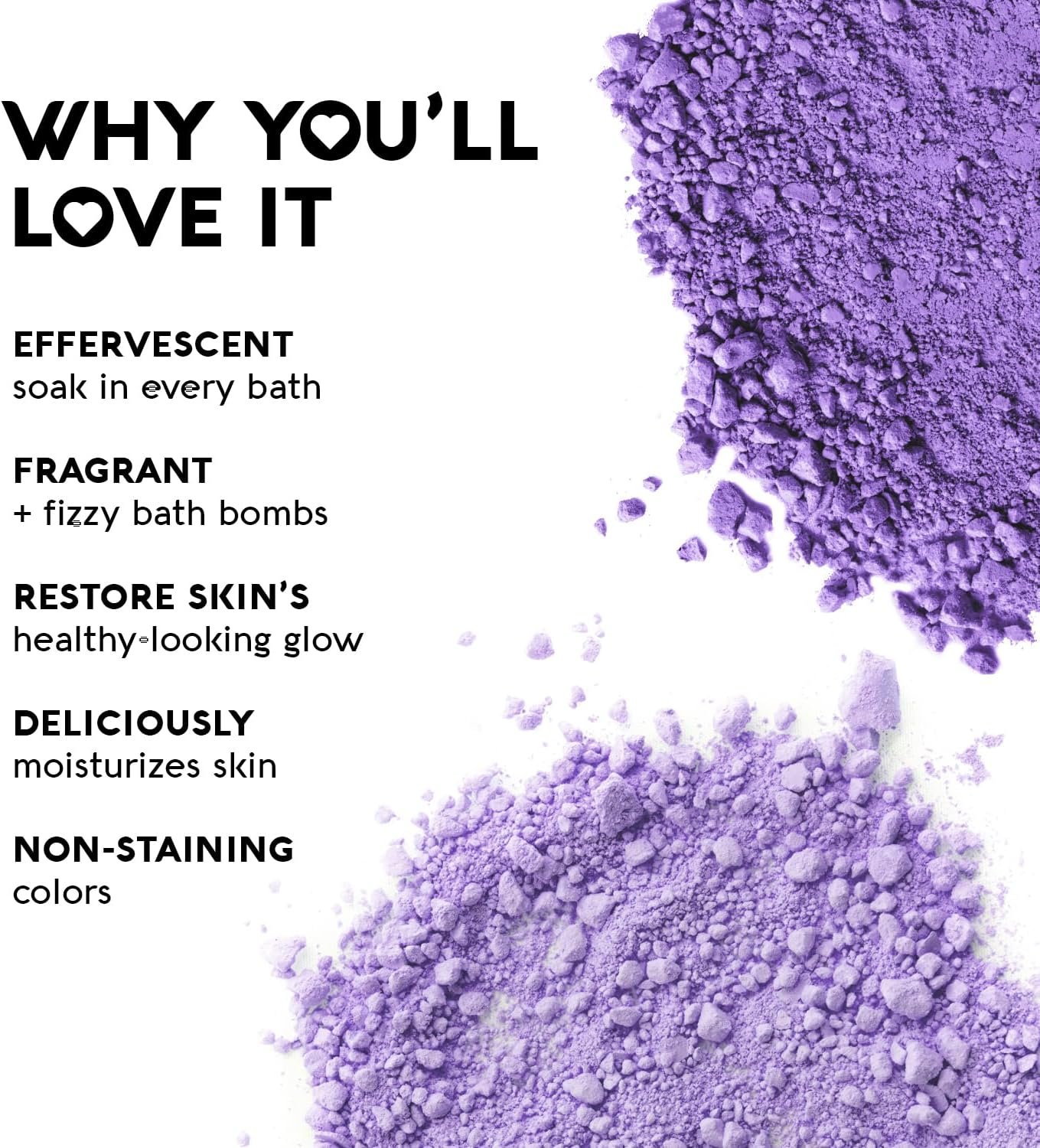 Nature's Beauty Lavender & Rosemary Bath Bomb Multi-Pack - Luxury Fizzy Spa Bath Bomb to Help Calm, Soothe + Revive Dull and Dry Skin Made with Coconut Oil & Witch Hazel, 5.5 oz (4 Pack) - Image 4