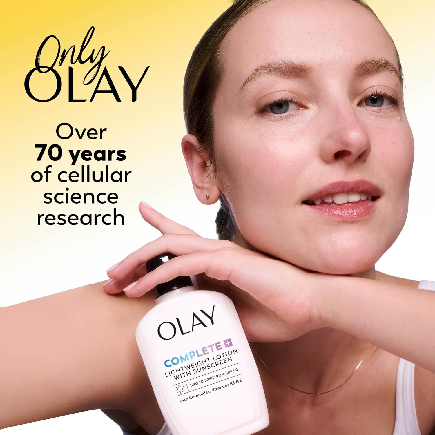 Olay Complete+ Face Moisturizer with Sunscreen SPF 40, For Sensitive Skin, Broad Spectrum Sun Protection, Fragrence-Free - No White Cast on All Tones, Nourishes Moisture Barrier - Ceramides, 6 Oz - Image 11