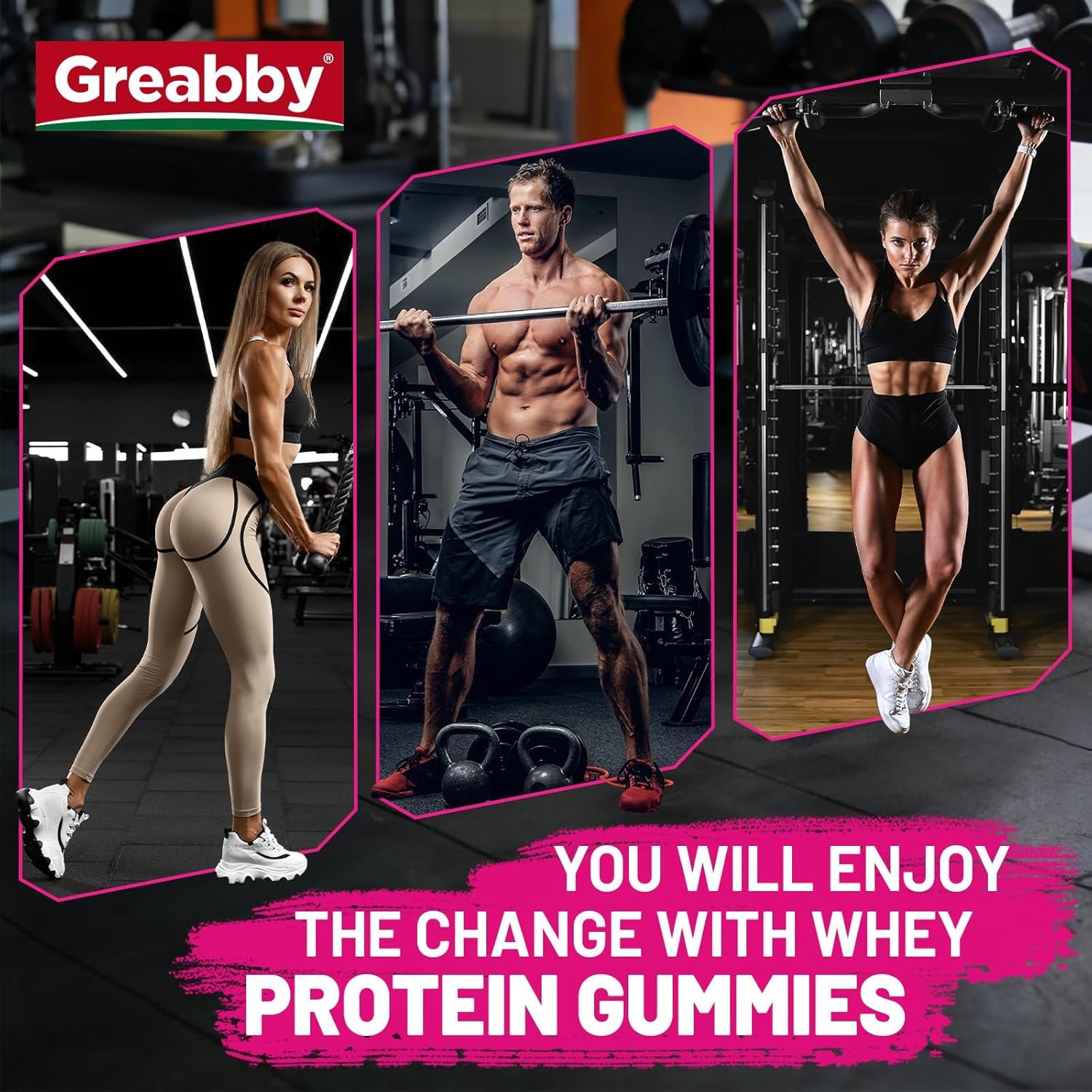 Protein Gummies, Chewable Whey Protein Supplement with L-Glycine & L-Leucine, 10g Protein for Women & Men, Muscle, Hair, Skin & Nails, 120 Count - Image 7