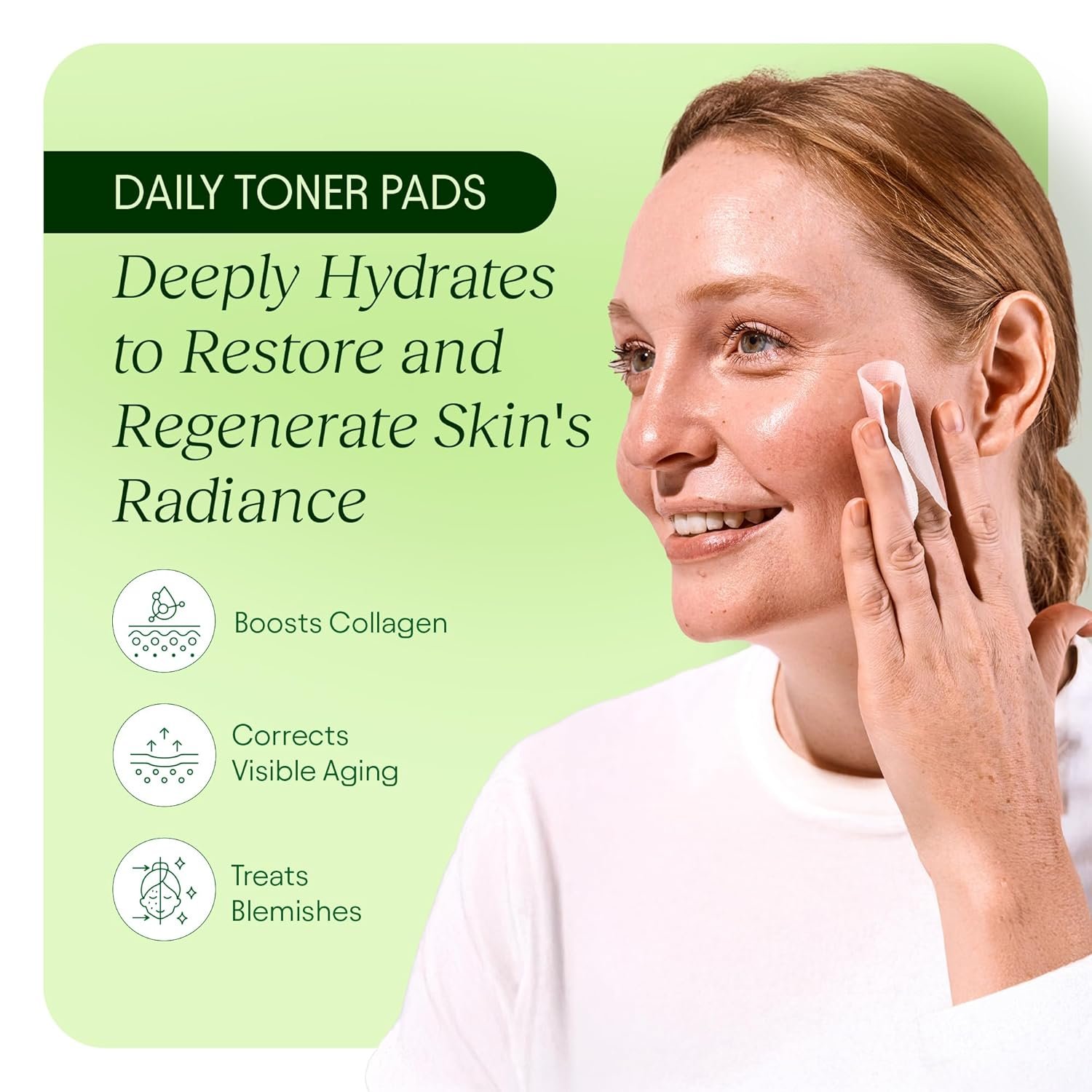 JiYu Toning Polish Pads - Korean Skincare for Dark Spots, Wrinkles & Dull Skin - Hydrating Facial Treatment with Snail Mucin, Niacinamide, Peptides & Centella - 100 Count - Image 3