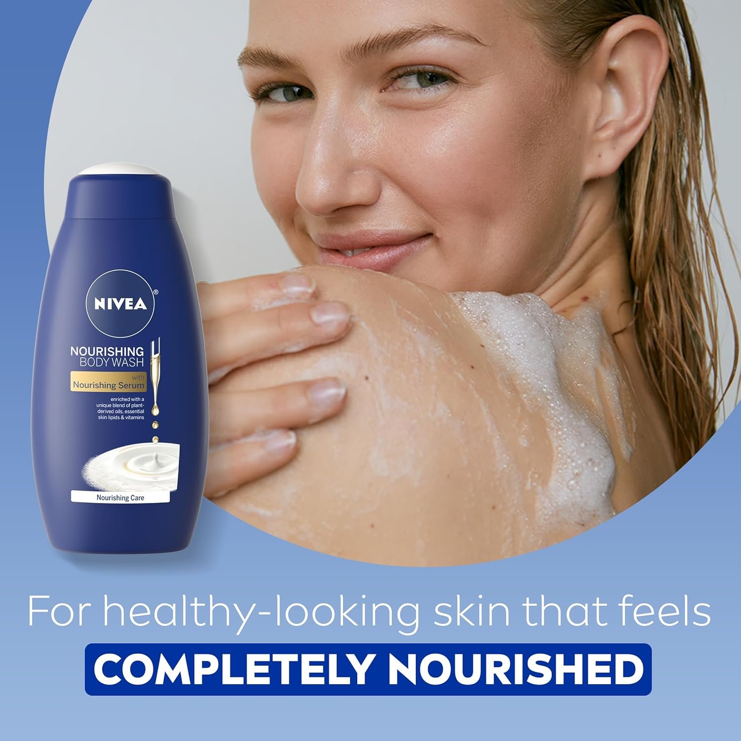 NIVEA Skin Care Set For Her, Nourishing Body Wash, Moisturizing Body Lotion, Lip Balm Stick with Shea Butter, & Hand Cream, 4 Piece Gift Set - Image 4