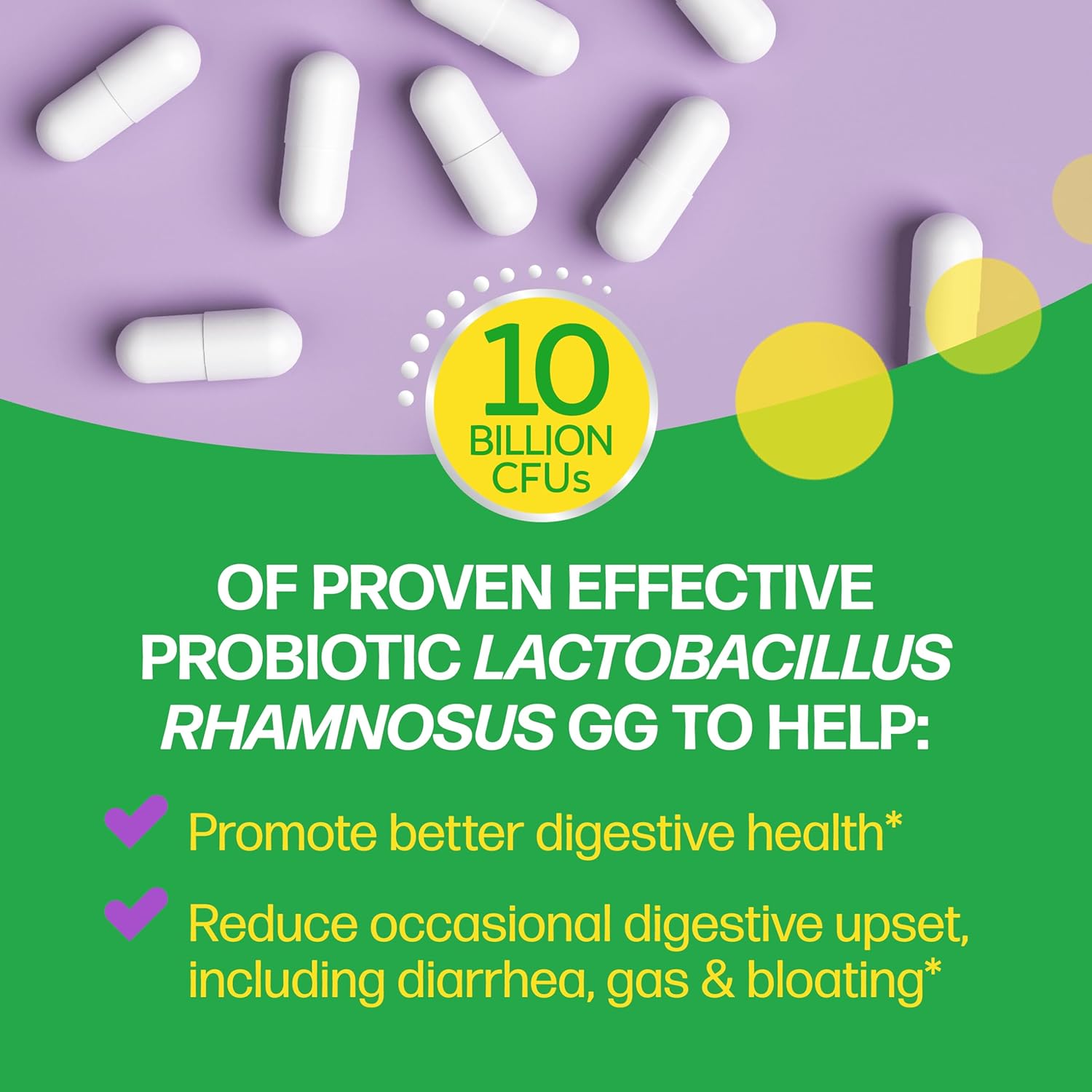 Culturelle Daily Probiotic Capsules For Men & Women, Most Clinically Studied Probiotic Strain, Digestive & Gut Health, Supports Occasional Diarrhea, Gas & Bloating, 1 Month Supply, 30 CT - Image 3