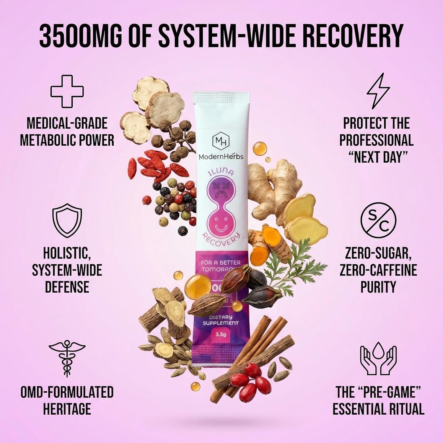 ILUNA Herbal Wellness Supplement - 50 Count - Traditional Korean Botanical Blend with Milk Thistle - Concentrated Herbal Pebbles for Daily Vitality and Balance - Image 2