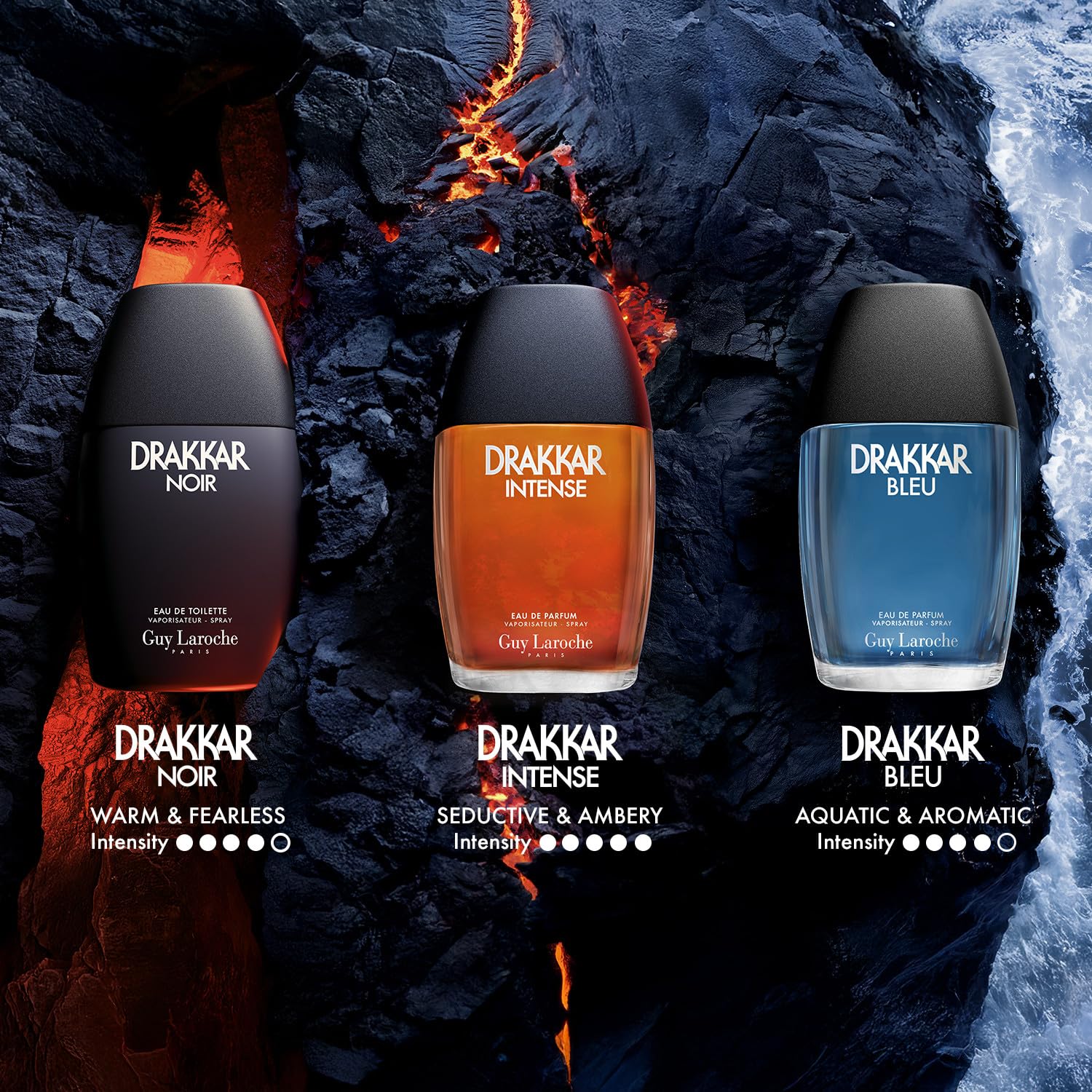 Guy Laroche Drakkar Bleu - Iconic Designer Fragrance - Powerful, Aquatic & Fresh Eau de Parfum - Aquatic Fougère - Long Lasting Mens Cologne - Day and Evening Scent 3.4 Fl Oz - Image 5