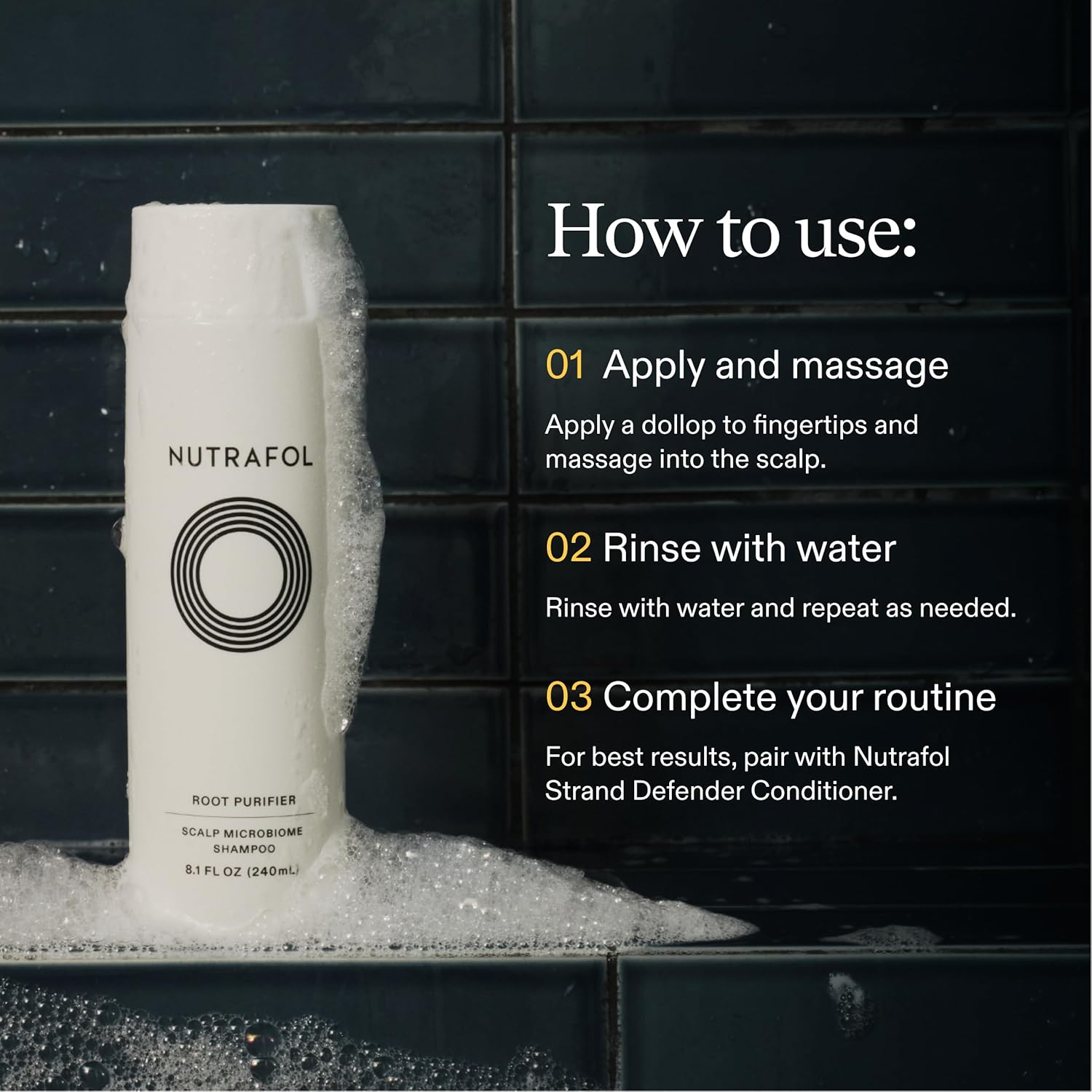 Nutrafol Shampoo, Cleanse and Hydrate Hair and Scalp, Improves Hair Volume, Strength and Texture, Physician-formulated for Thinning Hair, Color Safe, Sulfate Free - Image 9