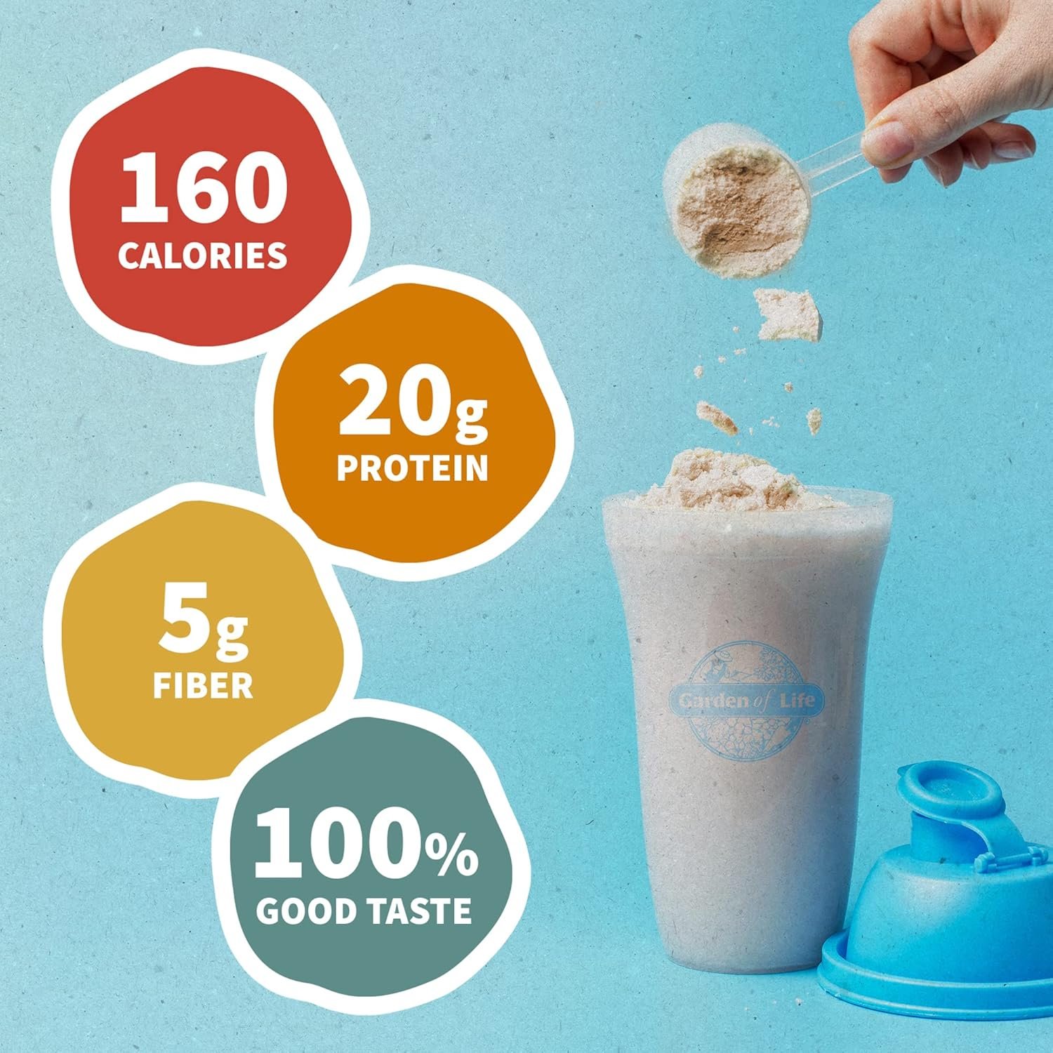 Garden of Life Creamy Plant Protein + Oat Milk Powder + Vanilla Flavor Vegan Protein Powder – Plant Based, Prebiotics & Probiotics, Gluten-Free, Non-GMO, Vanilla Cookie Flavor, 2 LBS - Image 3