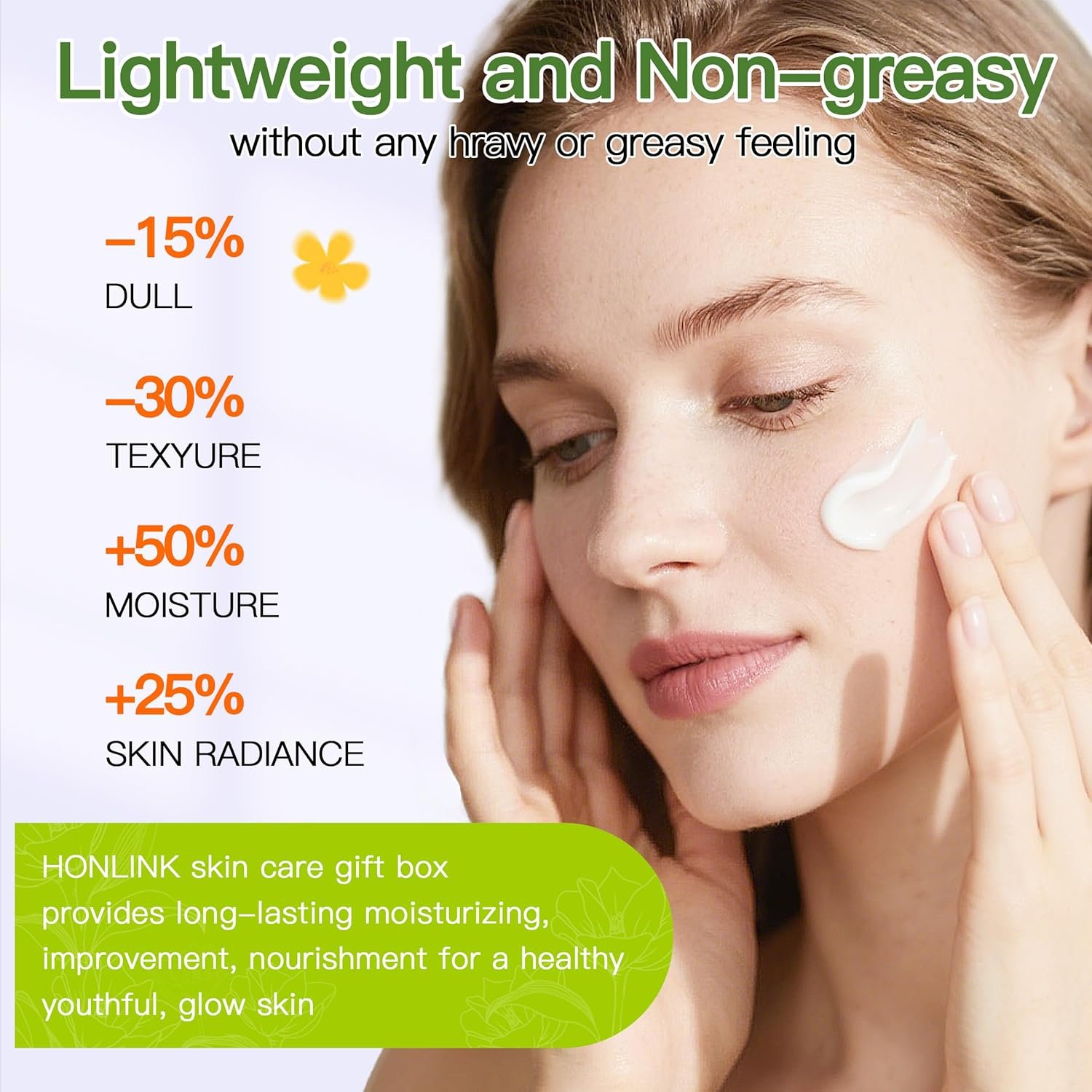 Glown 6-Piece Hydrating Skincare Set with Vitamin C & Niacinamide | Face & Body Care Kit with Cleanser, Toner, Serum, Moisturizer, Eye Cream & Body Lotion | Self-Care Gift Set for Women - Image 6