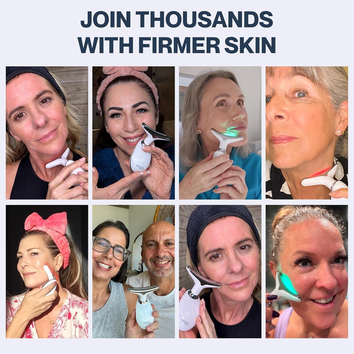 RenewaSkin Face & Neck Sculpting Tool Handheld Beauty Device with Gentle Light & Soothing Vibration At-Home Skincare Tool for a Smoother, Refreshed, and Radiant-Looking Complexion - Image 4