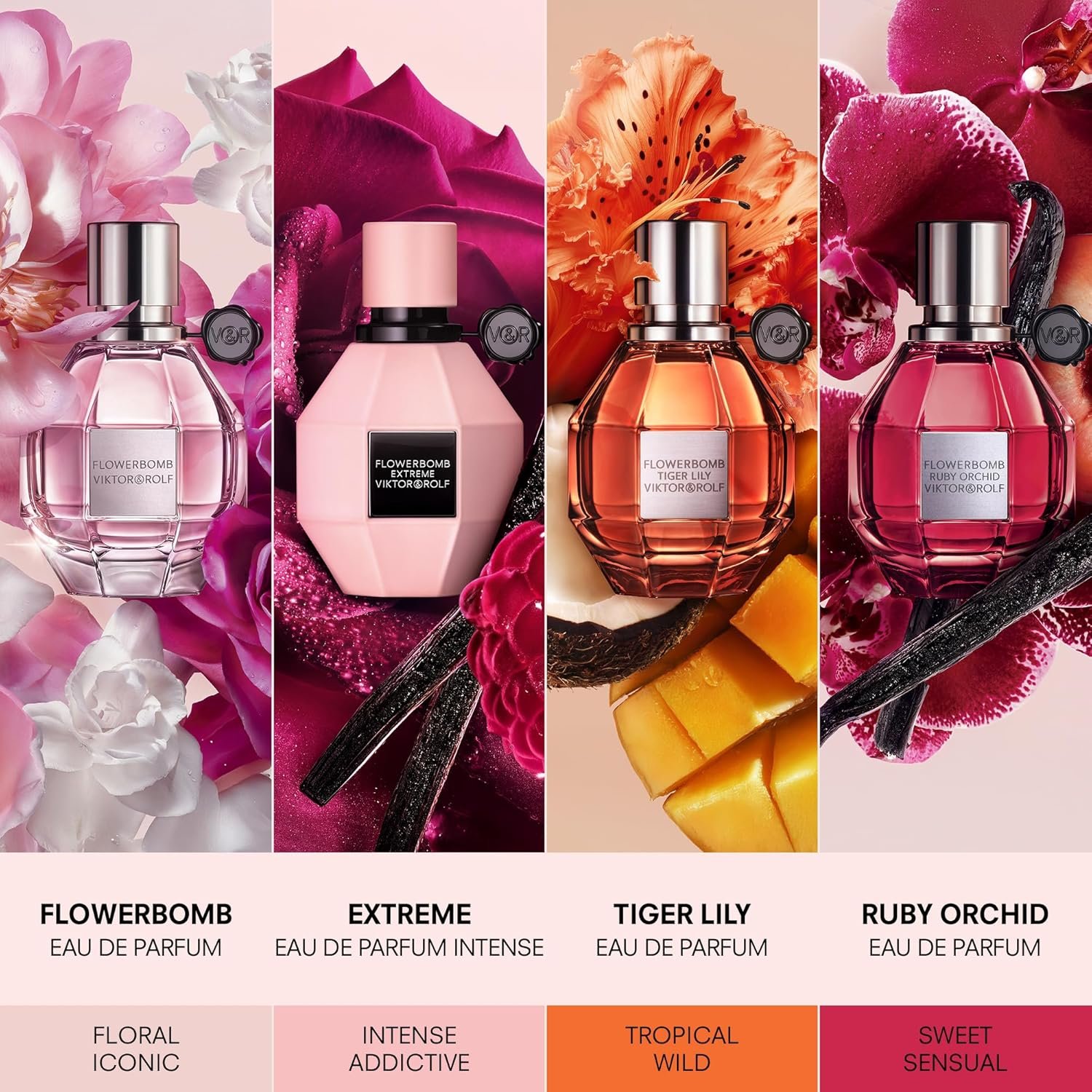 Viktor&Rolf - Flowerbomb Ruby Orchid Eau de Parfum - Women's Perfume - Floral & Fruity - With Notes of Vanilla & Peach - Image 7