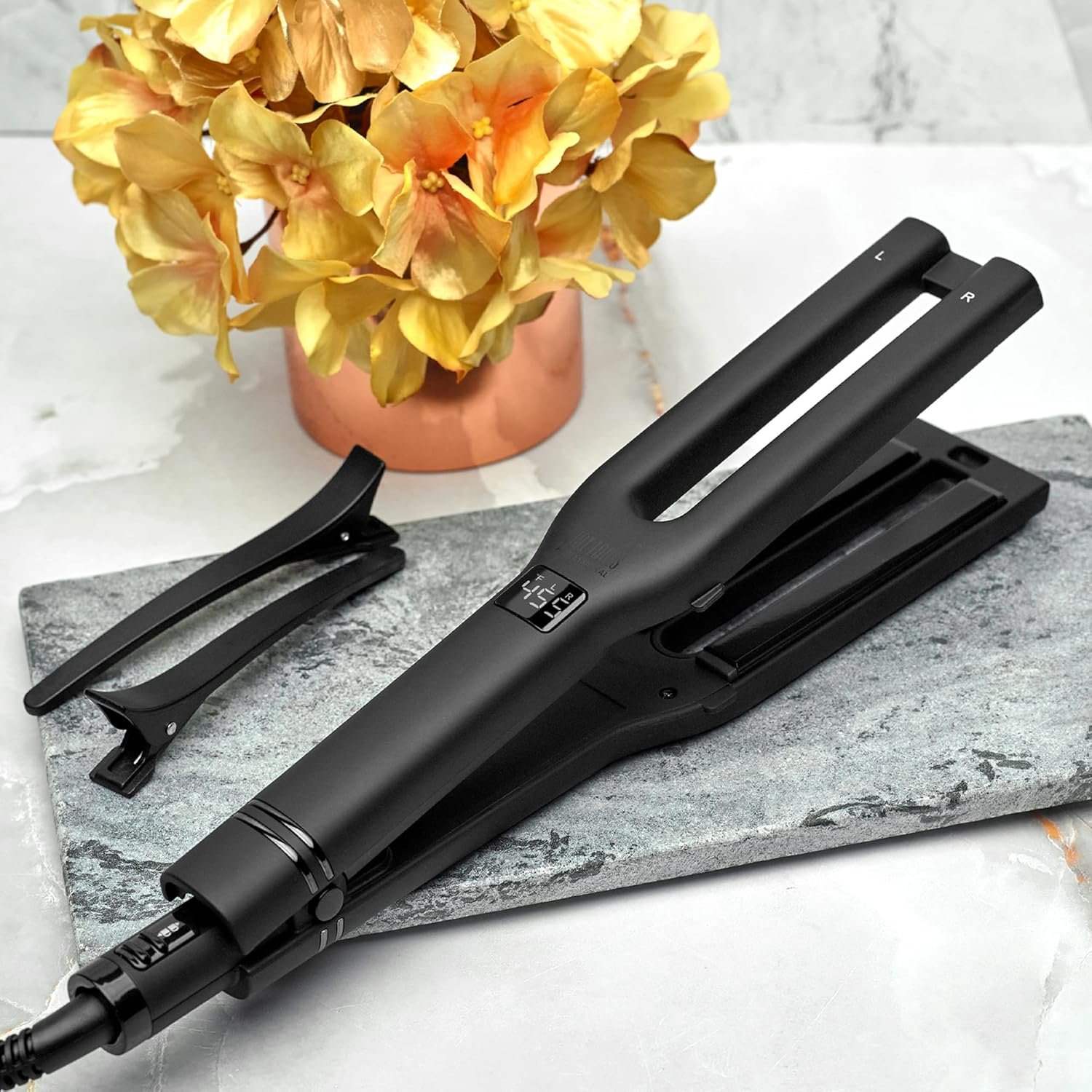 Hot Tools Pro Artist Black Gold Double Straight Dual Plate Hair Straightener | Faster Styling and Reduced Damage - Image 7