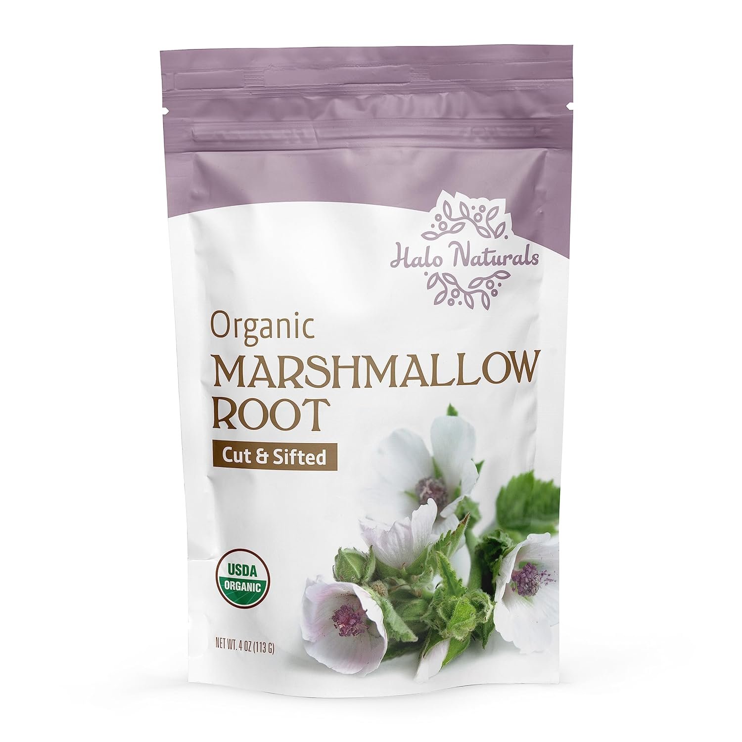 Organic Marshmallow Root Cut & Sifted, 4 Ounces (Althaea officinalis) USDA Certified | Resealable Pouch| Packaged in The USA (Pack of 1) - Image 4