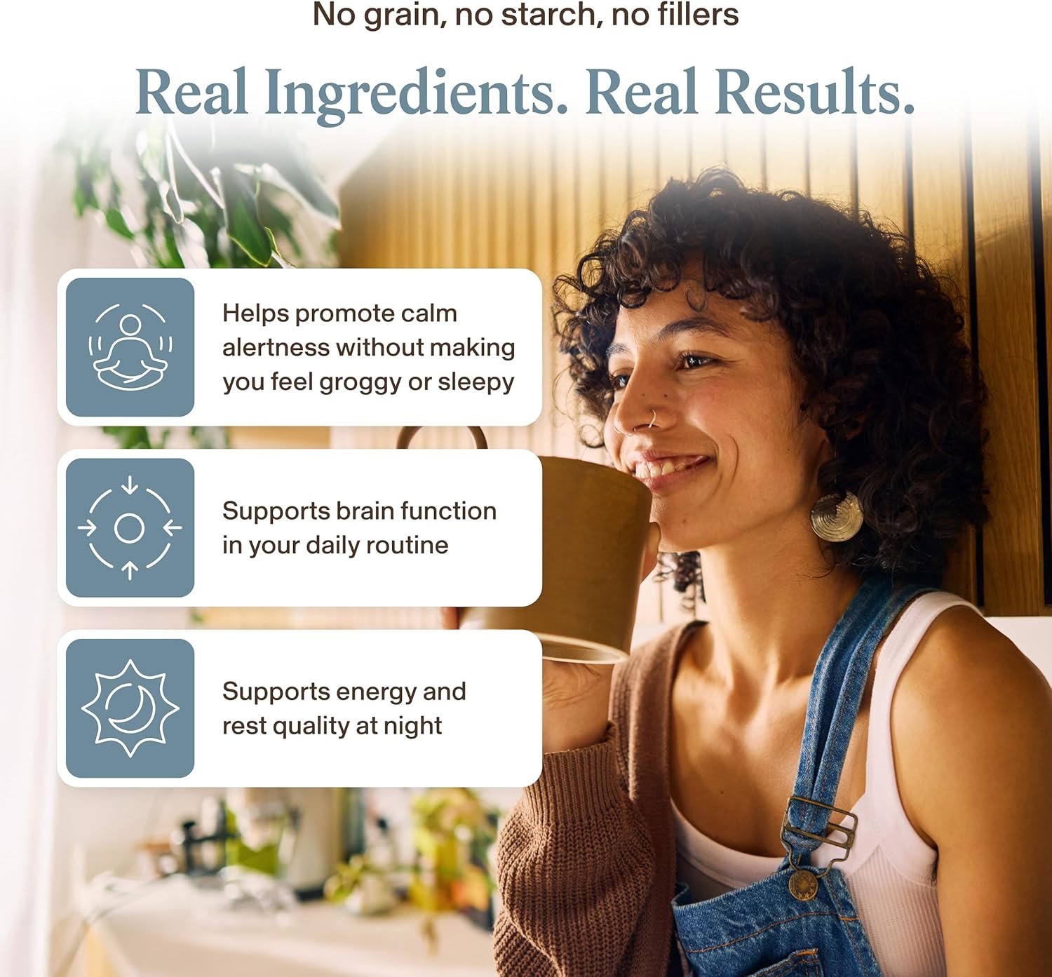 Real Mushrooms Calm Lions Mane Capsules (90 Count) – 400mg Organic Lions Mane Fruiting Body Extracts, 200mg Organic Reishi, 200mg AlphaWave L-Theanine for Calm Clarity & Relaxed Alertness, 90ct - Image 4