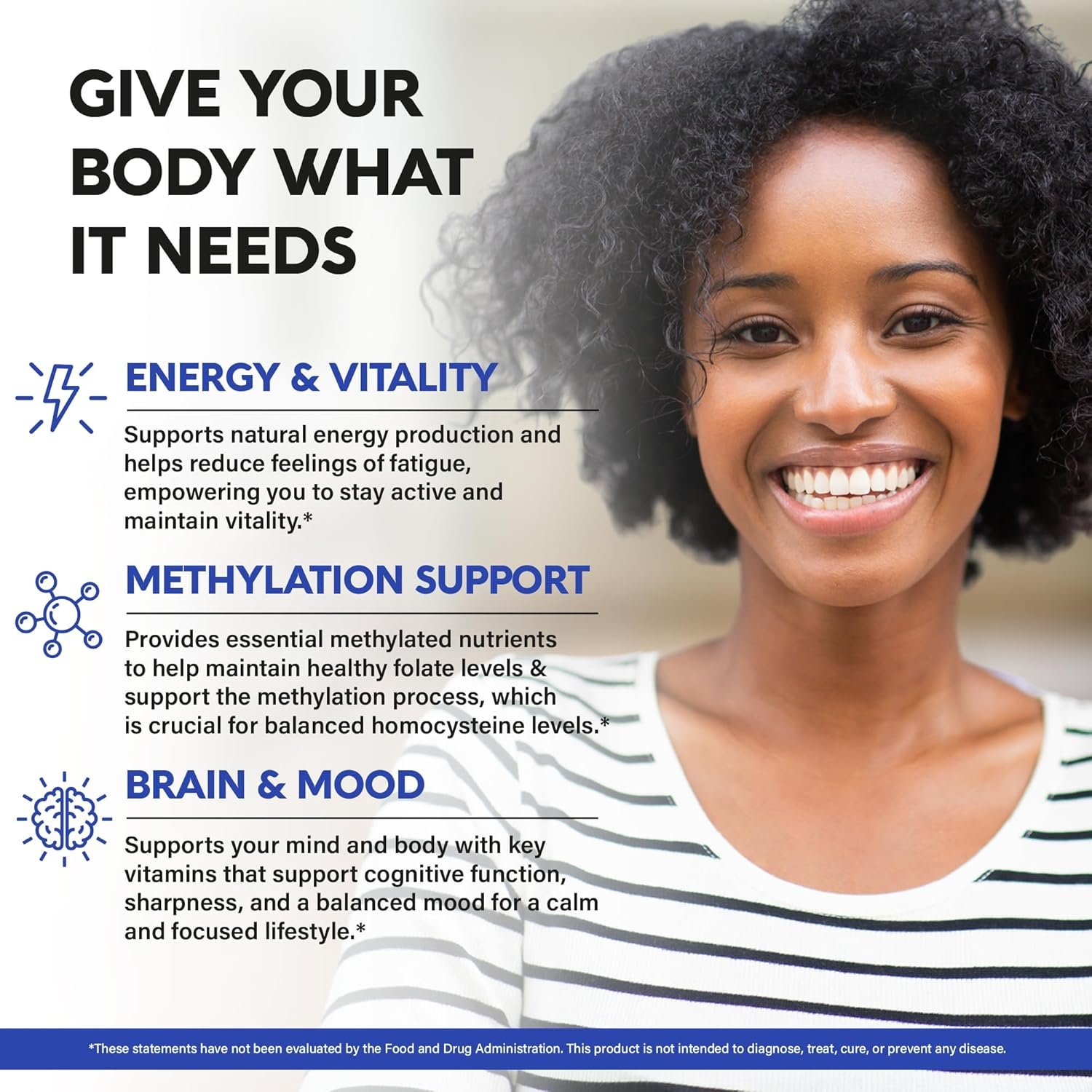 Vitamin B Complex Methylated - B-Complex with Methylfolate & B12 - Bioavailable for Men & Women - 9-in-1 Methylated Multivitamin - Energy, Brain & Mood - Vegan - Lab Tested - 120 Capsules, One/Day - Image 3