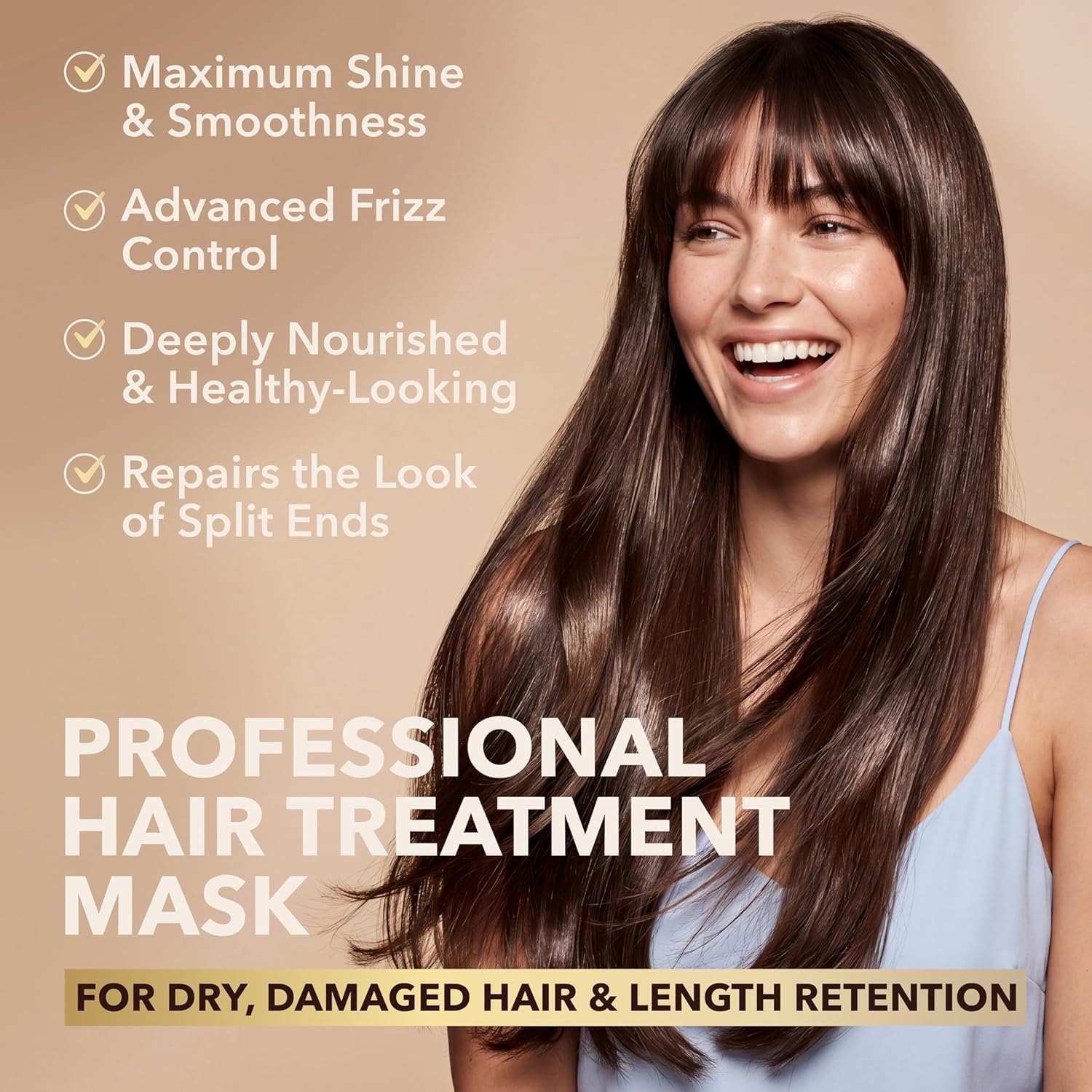 KINPUR ORGANIC COSMETICS Keratin Hair Mask for Dry & Damaged Hair – Deep Conditioning Hair Treatment with Coconut, Jojoba & Avocado Oils, Collagen & Protein – Hydrating Hair Mask, Color-Safe - Image 2
