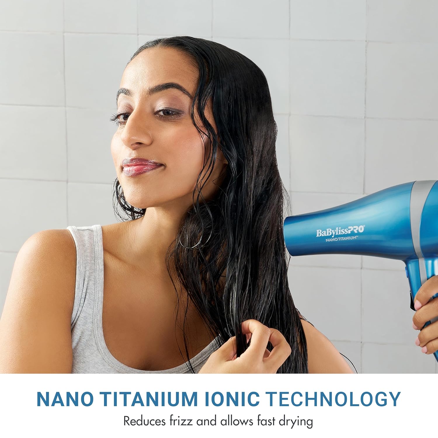 BaBylissPRO Nano Titanium 2000-Watt Blow Dryer with Concentrator Nozzle, Professional Grade Ionic Corded Styling Tool for Hair - Image 2