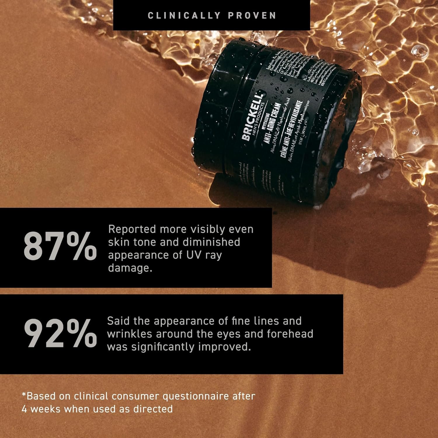 Brickell Men's Revitalizing Anti-Aging Cream For Men, Anti Wrinkle Night Face Cream To Reduce Fine Lines and Wrinkles, With Vitamin E, Jojoba Oil, and Hyaluronic Acid, 2 Ounce, Scented - Image 4
