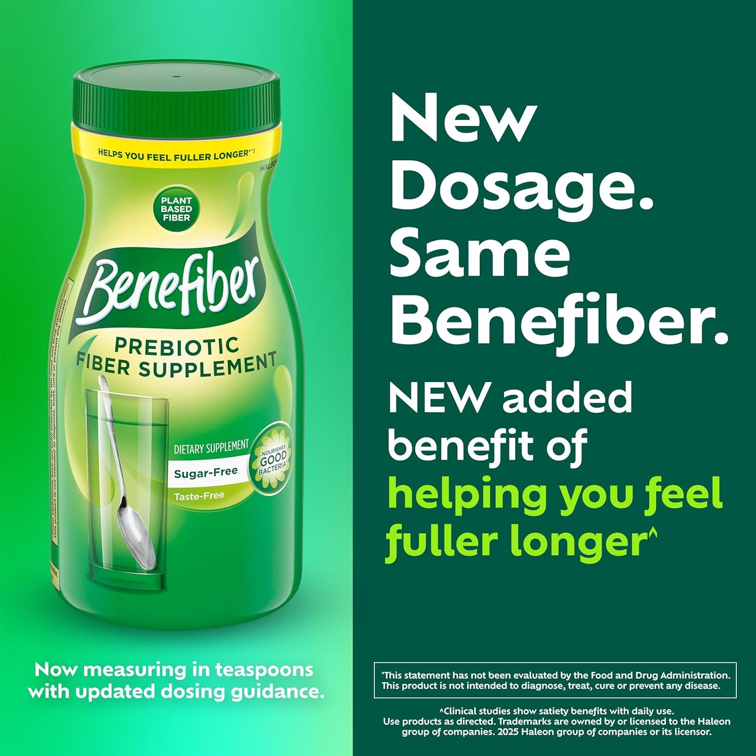 Benefiber Daily Prebiotic GLP-1 Friendly Fiber Supplement Powder for Digestive Health, Unflavored - 250 Teaspoons (17.6 Ounces) - Image 8