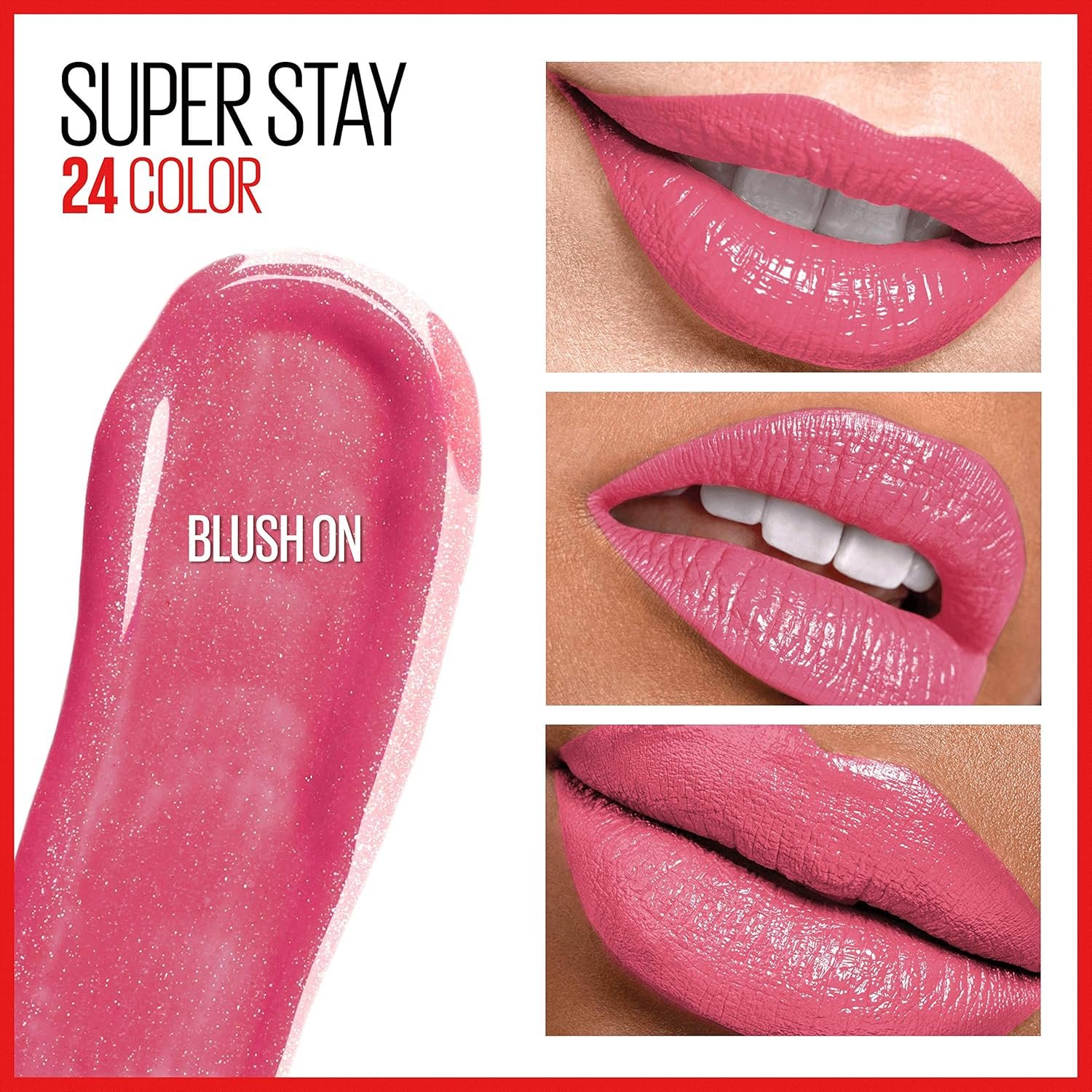 Maybelline Super Stay 24, 2-Step Liquid Lipstick Makeup, Long Lasting Highly Pigmented Color with Moisturizing Balm, Blush On, Pink, 1 Count - Image 3