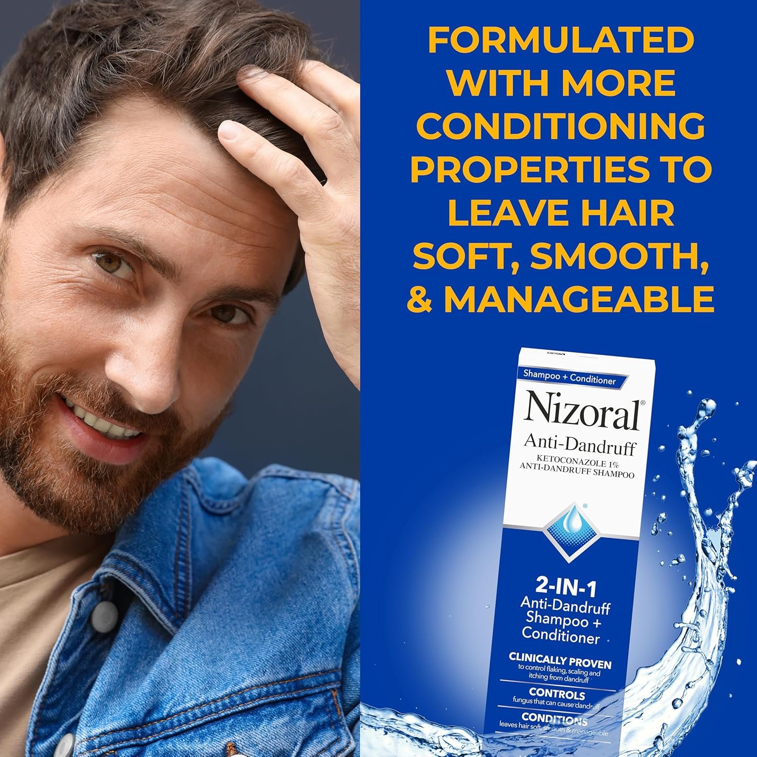 Nizoral 2-in-1 Anti Dandruff Shampoo and Conditioner, 14 Fl Oz, 1% Ketoconazole - Image 5