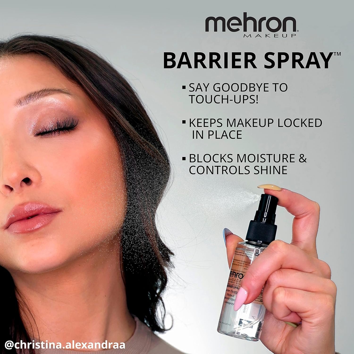 Mehron Makeup Barrier Spray | Makeup Setting Spray for Face 1 fl oz (29 ml) | Made in the USA - Image 3
