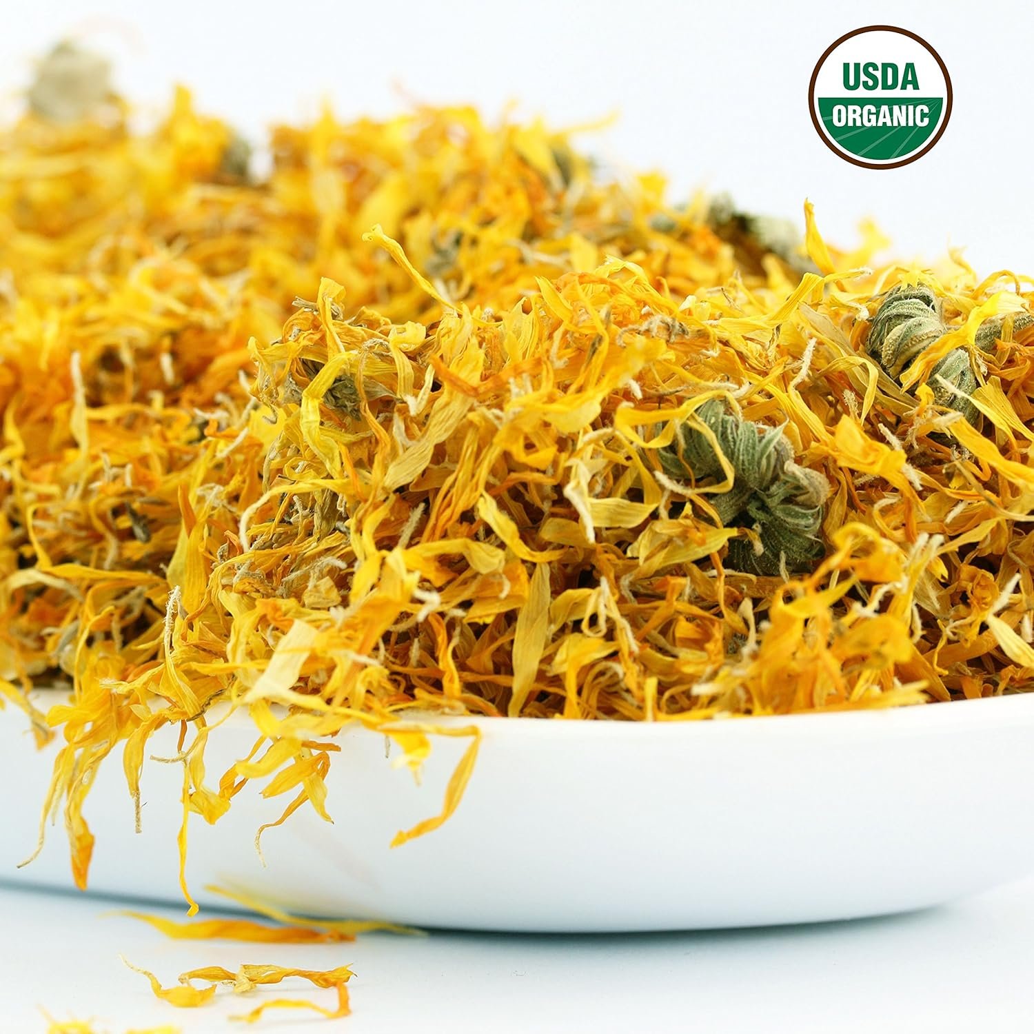 Calendula Tea 1LB (16Oz) 100% CERTIFIED Organic Whole Flower Herbal Tea (Calendula Officinalis), Caffeine Free in 1 lbs. Bulk Resealable BPA-free Bags from U.S. Wellness - Image 6