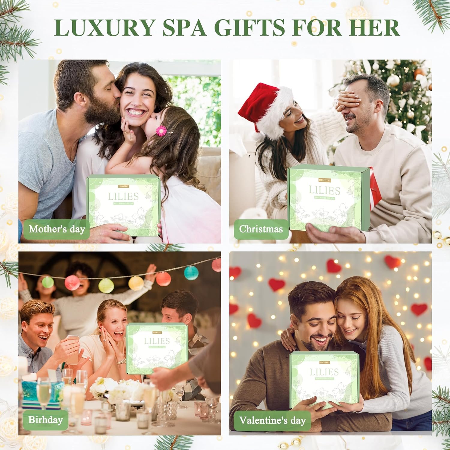 Gifts for Women, Birthday Gifts for Women, Lilies Self Care Set,Christmas Mothers Day Relaxing Spa Basket for Mom, Grandma, Girlfriend, Sister, Friends - Image 7