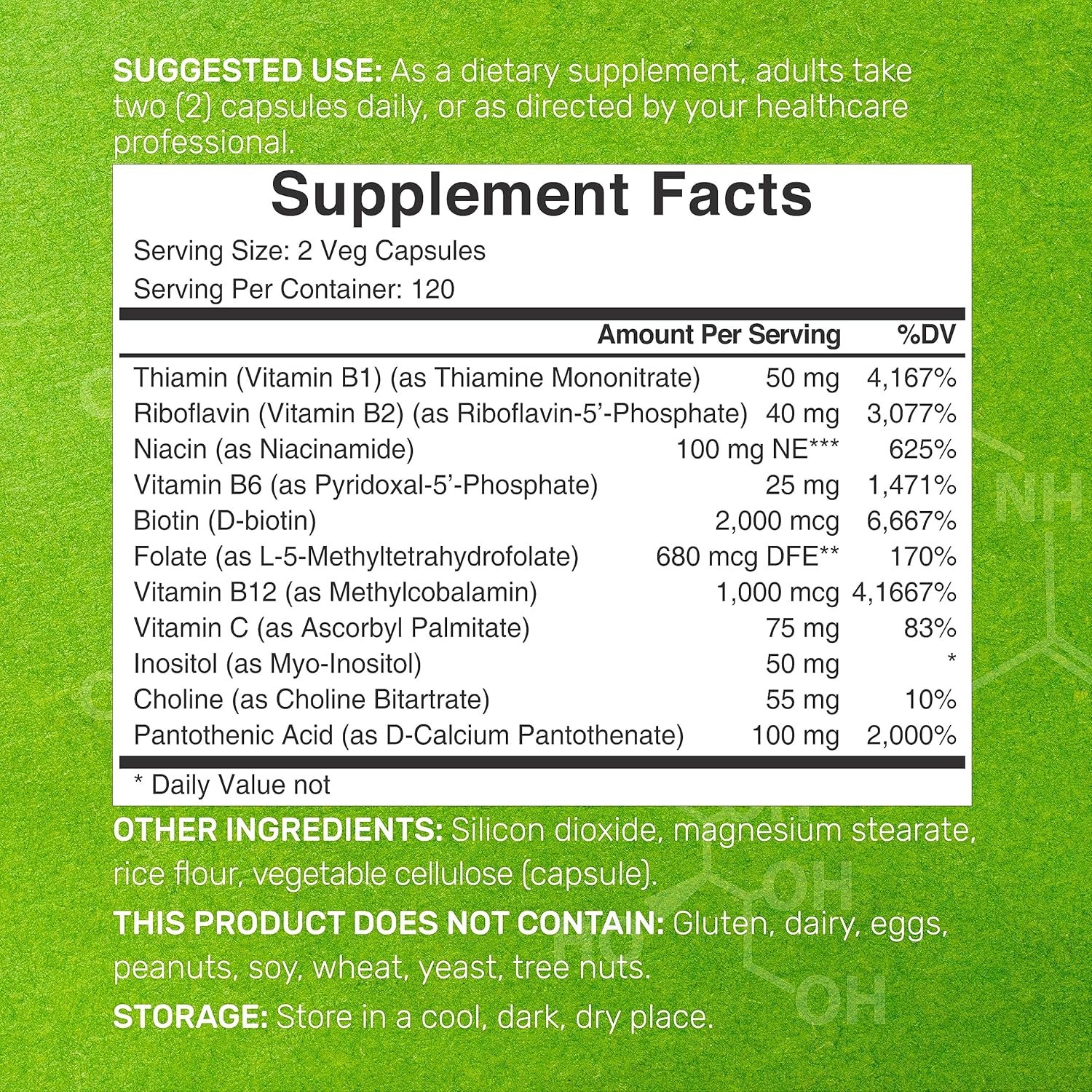 Bioactive Vitamin B Complex for Men & Women, 240 Veggie Capsules - Methylated B Complex & Esterified Vitamin C – High Potency & Easy Absorption – Immune, Energy & Metabolism Supplement – Non-GMO - Image 2