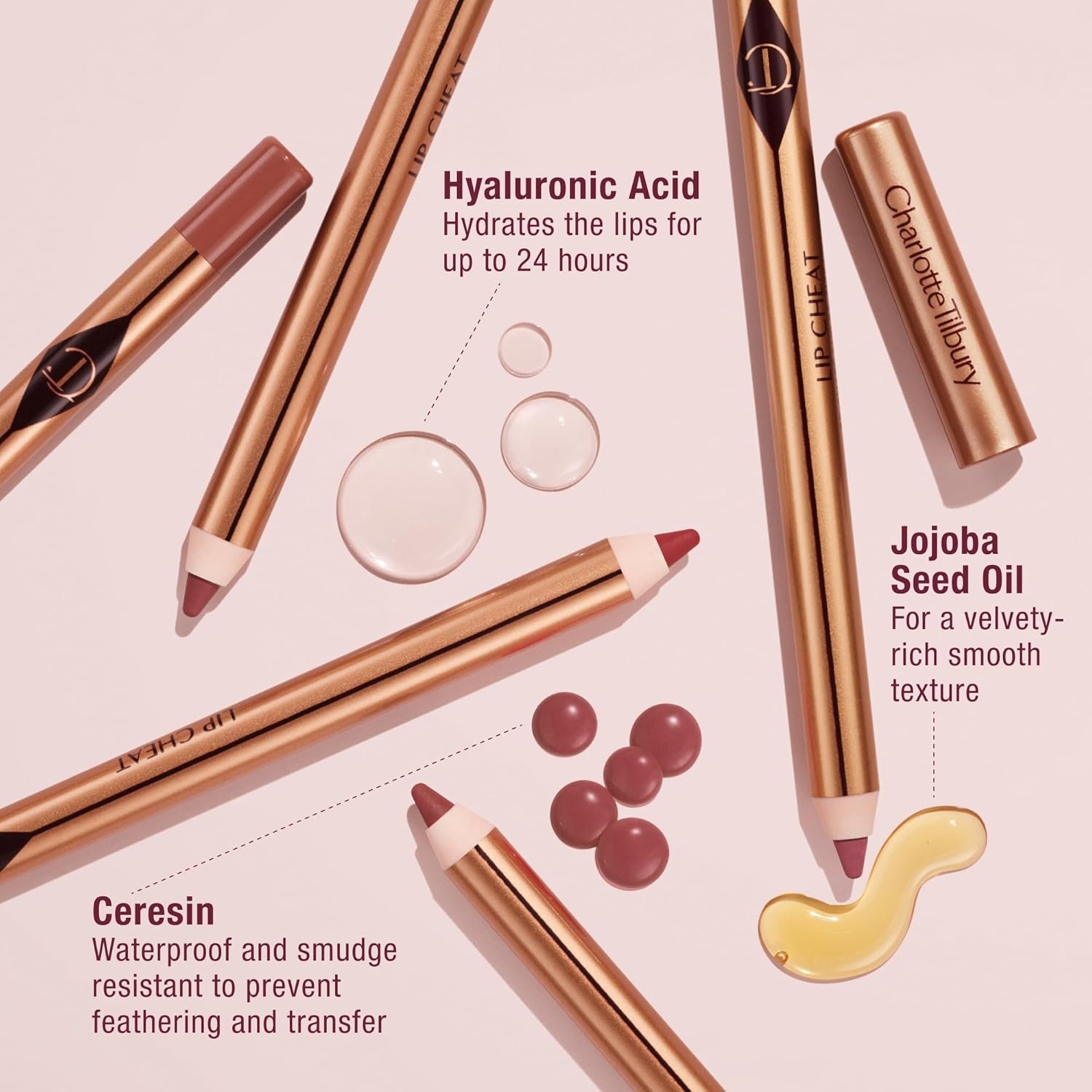 Charlotte Tilbury Lip Cheat Lip Liner Pencil - Gives Lips a Fuller-Looking, Defined Pout - Enriched with Jojoba Oil & Hyaluronic Acid - Waterproof, Smudge-Proof & Transfer-Proof - Image 5