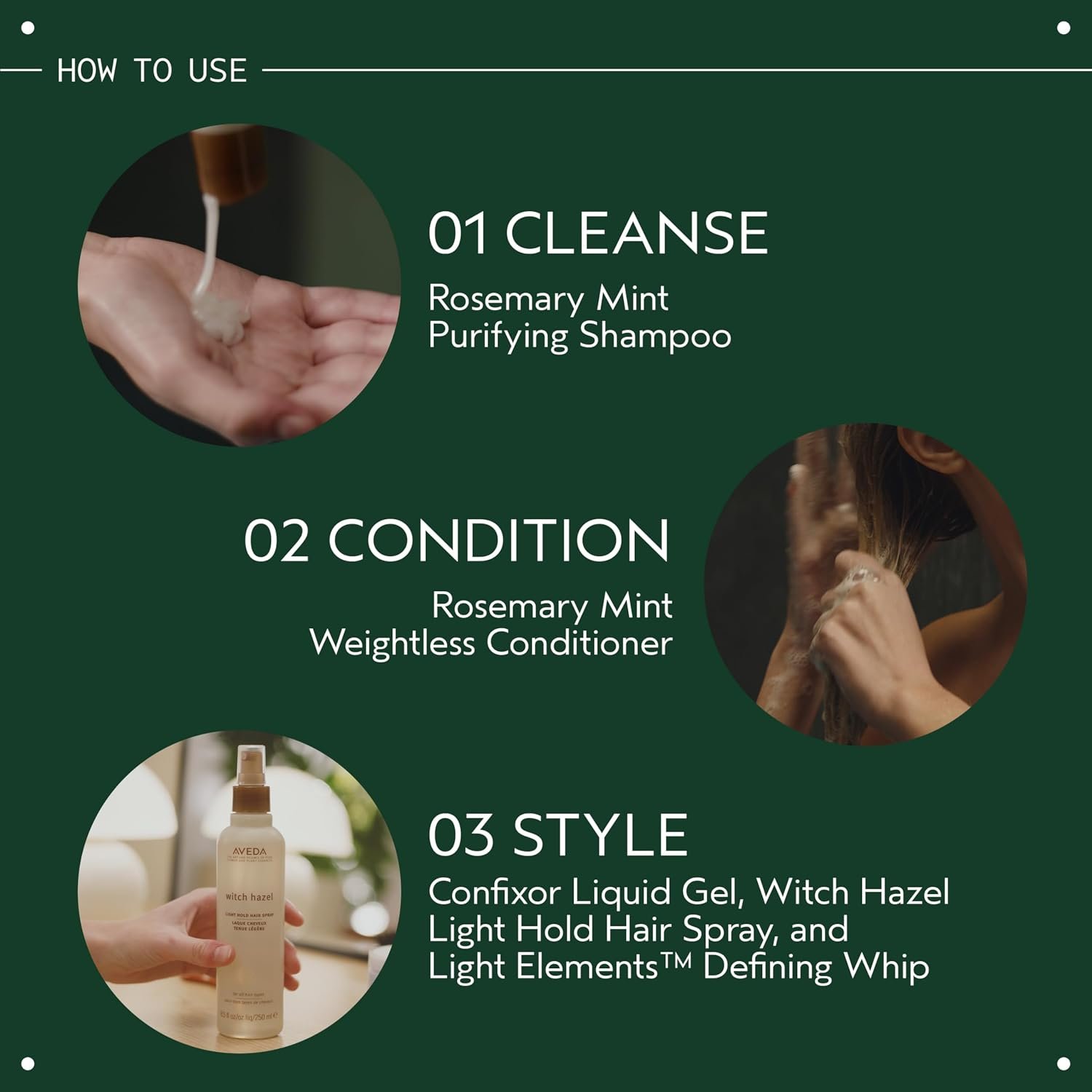 Aveda Rosemary Mint Weightless Conditioner | Lightweight Daily Conditioner | Adds Body & Shine| For Normal to Oily Hair, Fine to Medium Hair | Invigorating Aroma | 97% Naturally Derived - Image 6