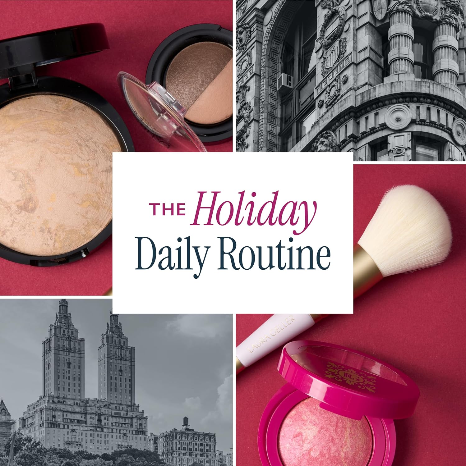 LAURA GELLER NEW YORK Daily Routine Kit | Medium | Limited Edition Makeup Set | Includes Baked Foundation for Mature Skin, Exclusive Blush, Eyeshadow, Retractable Kabuki Brush - Image 7