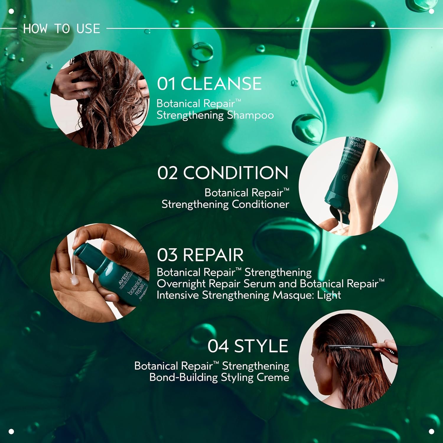 Aveda Botanical Repair Intensive Strengthening Masque Light | Bond-Building Hair Mask for Stronger Hair | Deep Conditioner | Detangles, Softens Fine to Medium Hair | 98% Naturally Derived - Image 6