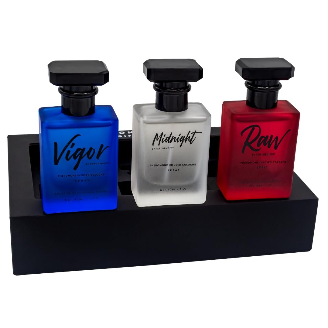 RawChemistry Pheromone Infused Mens Cologne Gift Set - Colognes, 1 Fl Oz (Pack of 3) - Image 2