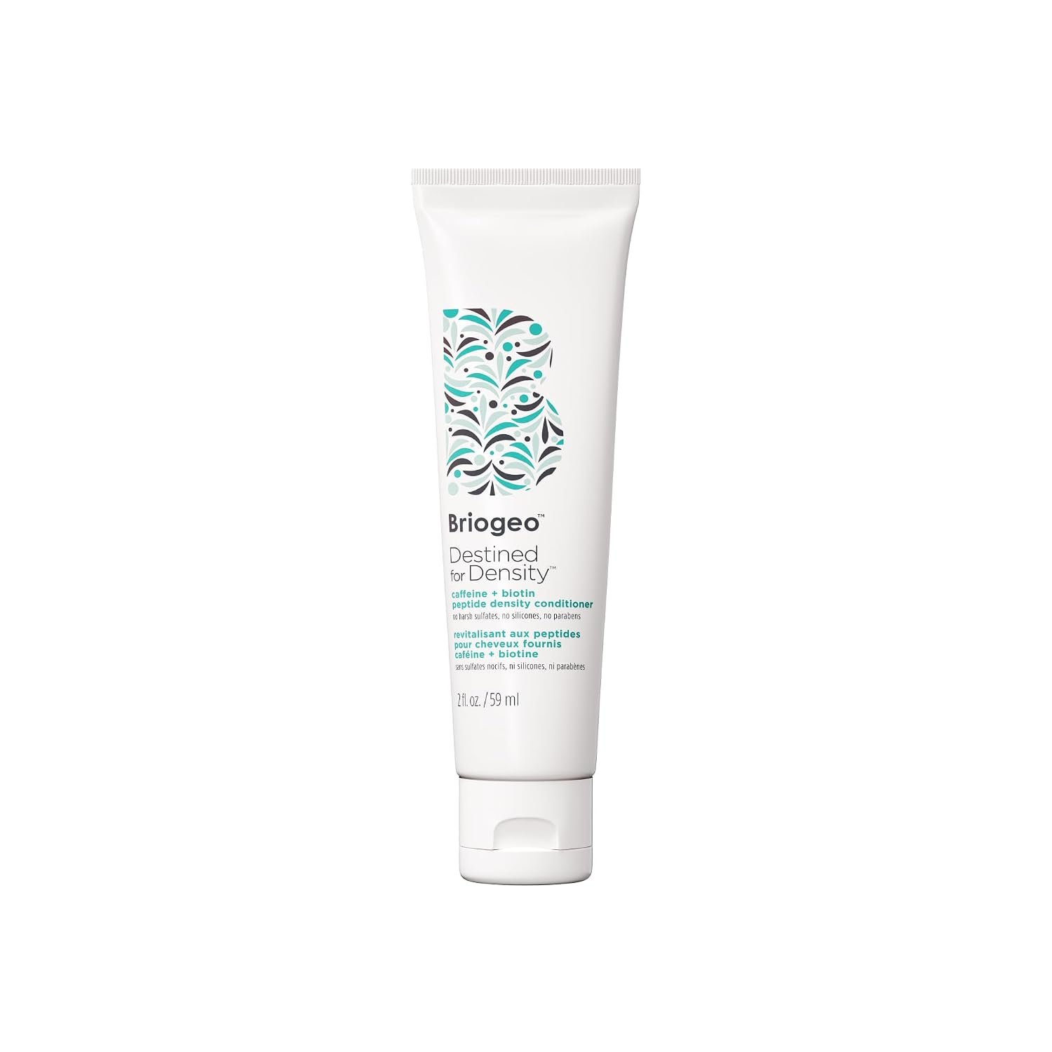 Briogeo Destined for Density Caffeine + Biotin Peptide Density Shampoo | Increases Hair Thickness and Volume for Fine or Thinning Hair | Sulfate-Free | Vegan & Cruelty-Free | 2 fl oz