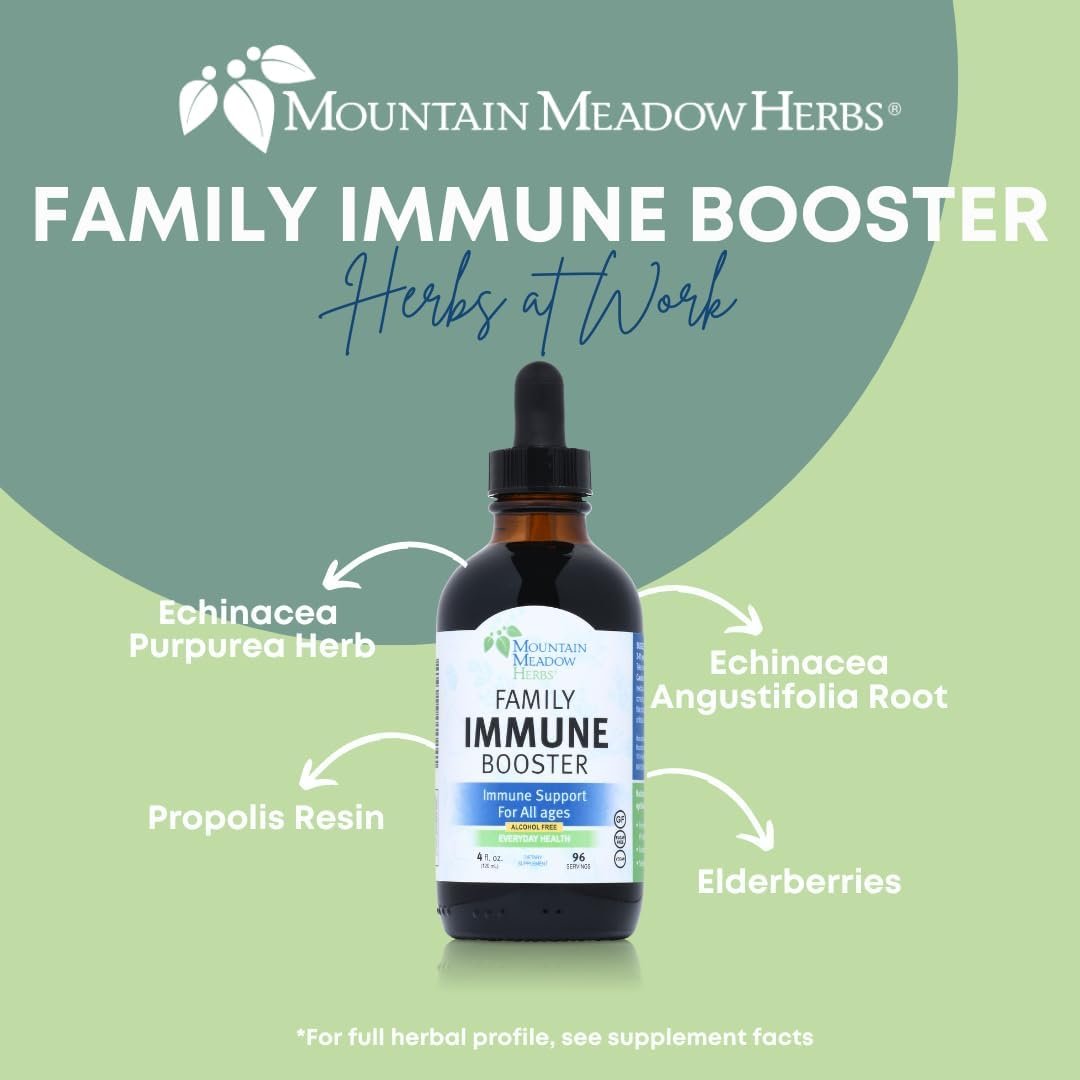 Mountain Meadow Herbs Family Immune Booster Extract with Sambucus Elderberry and Echinacea | Optimal Immune Support for The Whole Family | Tincture, 4 oz - Image 3